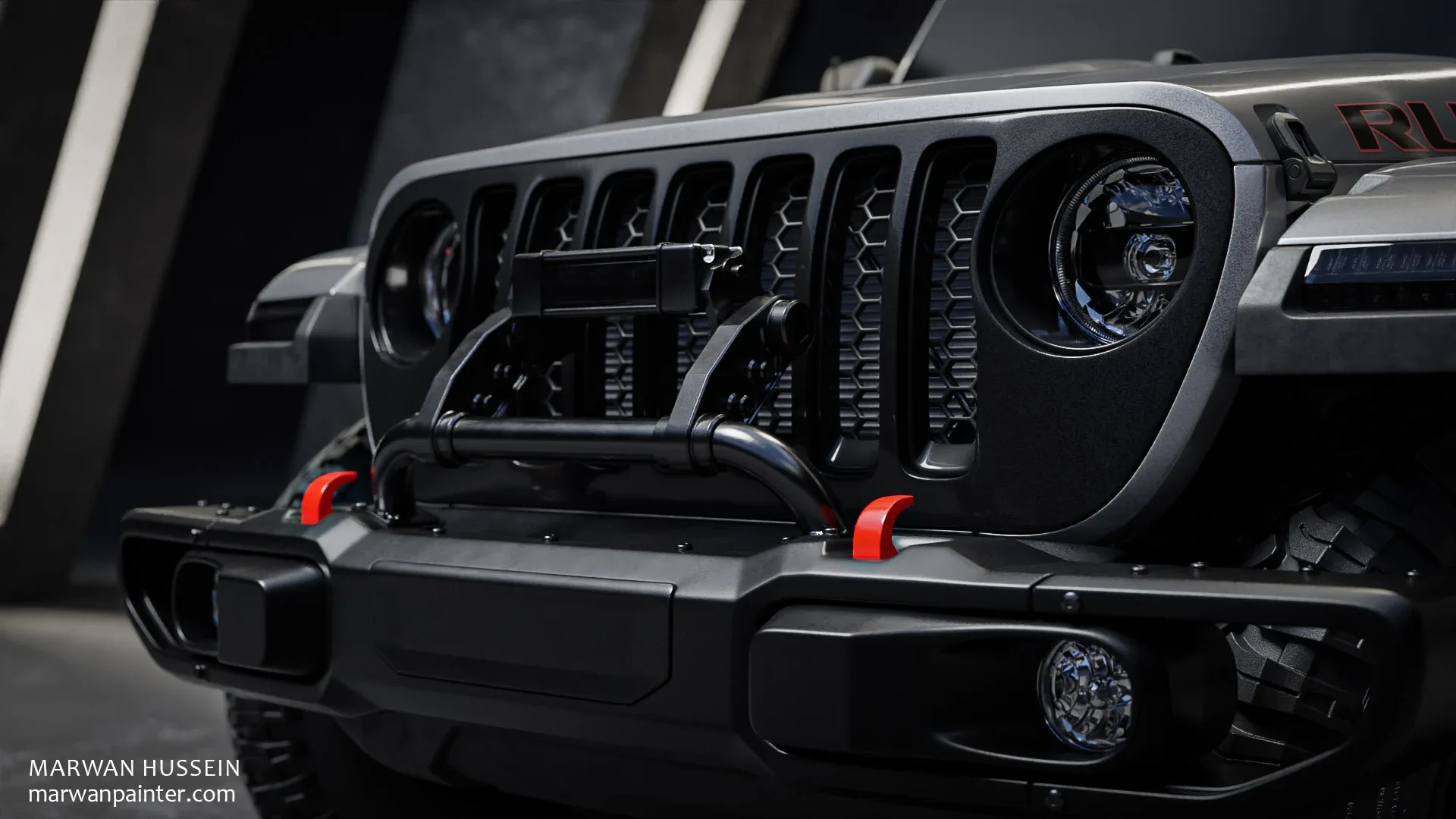 The Jeep Gladiator Rubicon 3D model