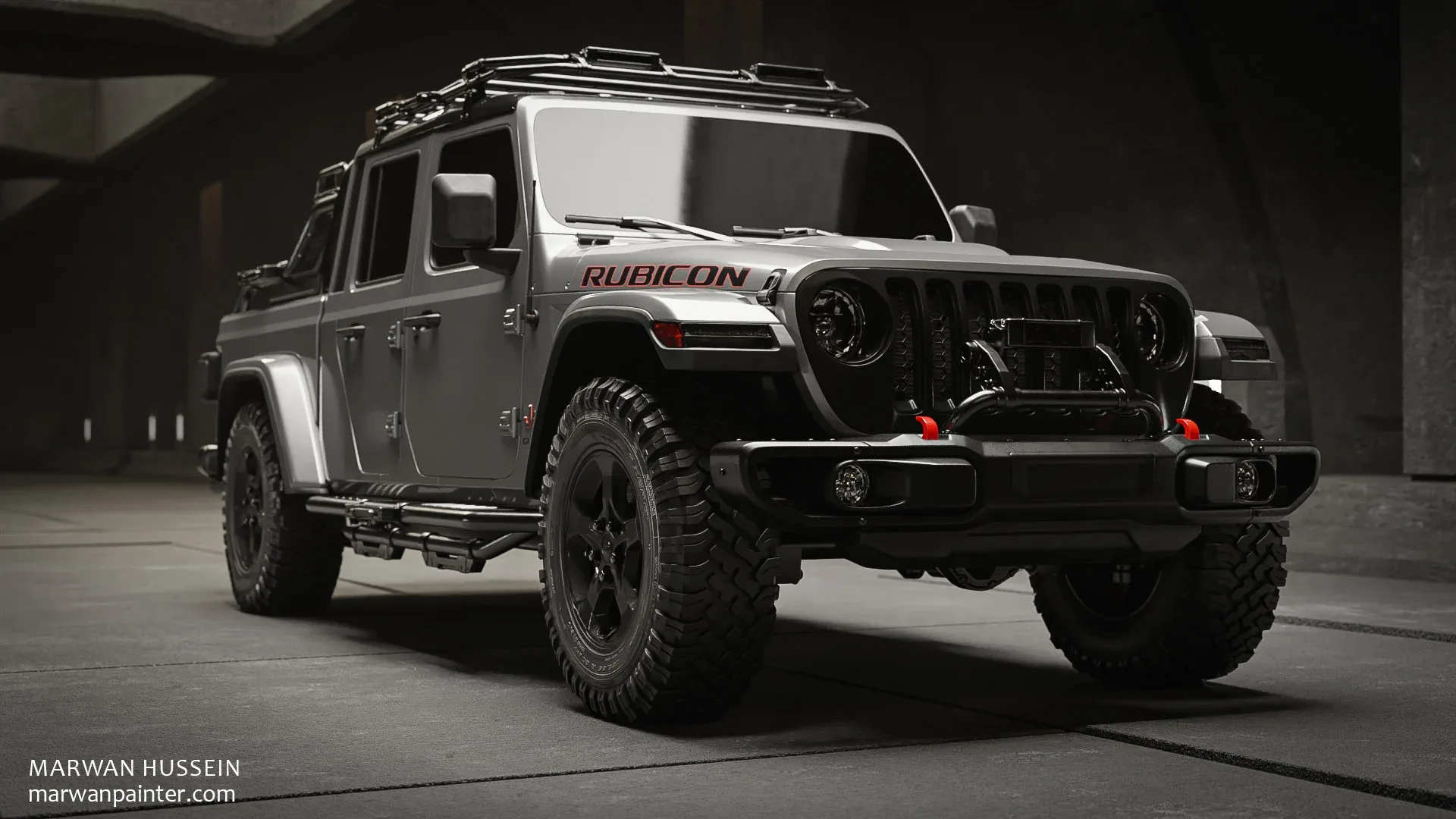 The Jeep Gladiator Rubicon 3D model