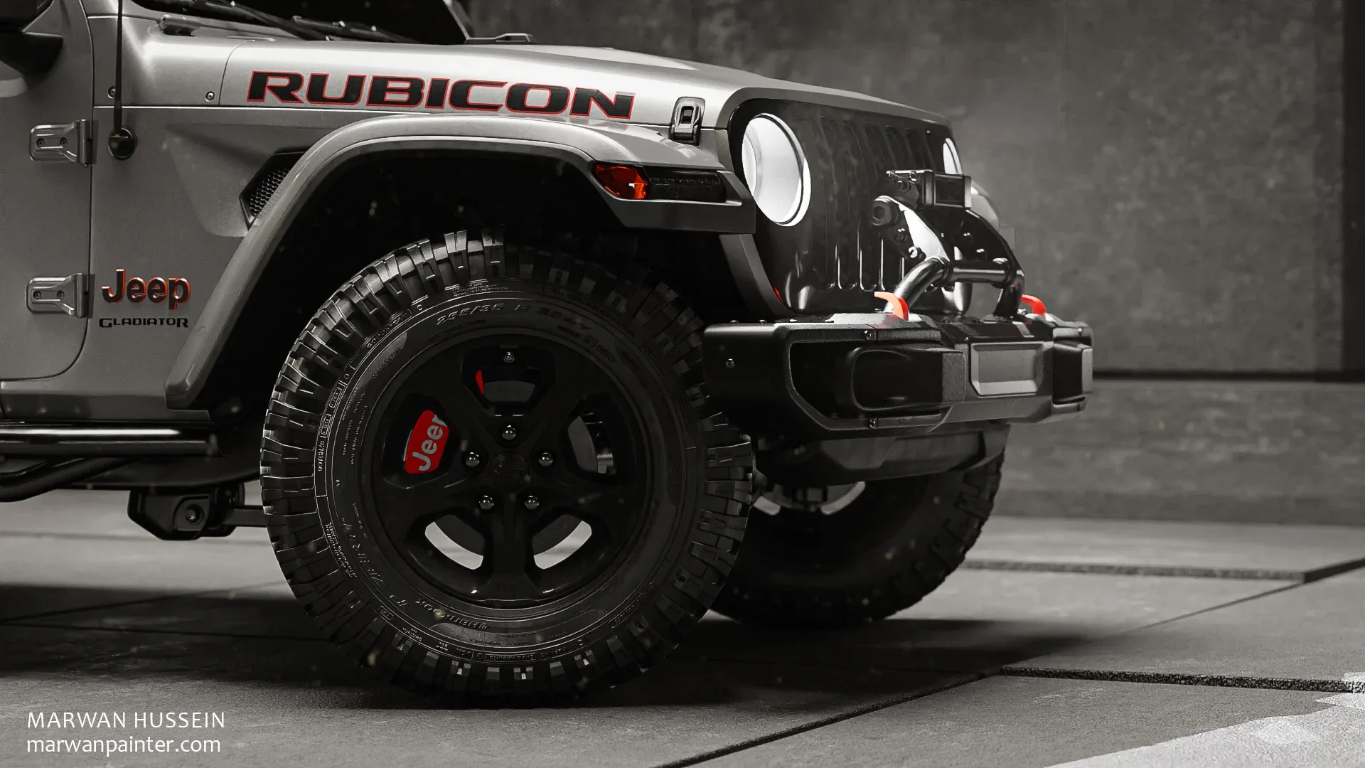 The Jeep Gladiator Rubicon 3D model