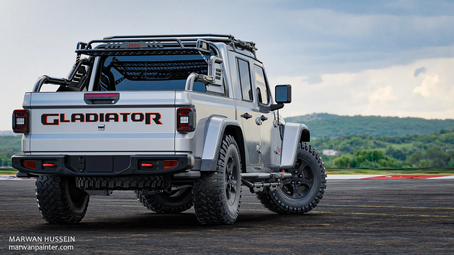 The Jeep Gladiator Rubicon 3D model