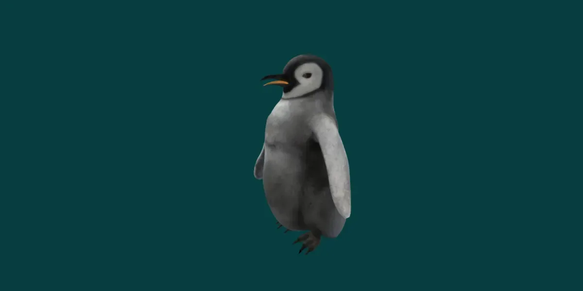 Baby Emperor Penguin Animal