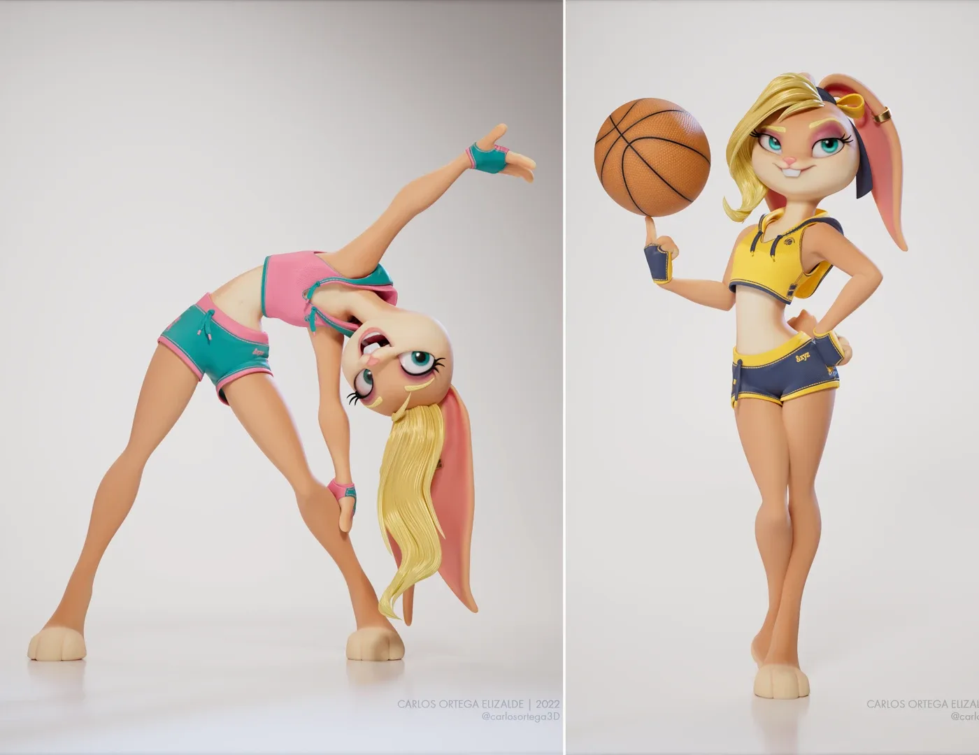 BasketBall Bunny - Model & Rig