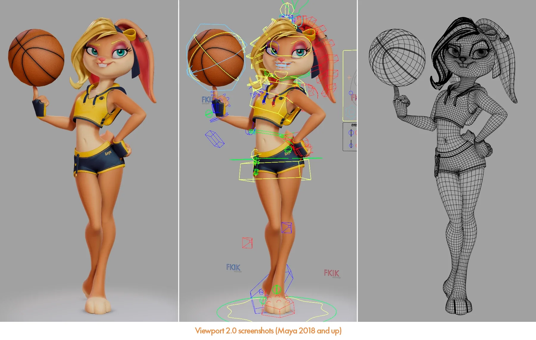 BasketBall Bunny - Model & Rig