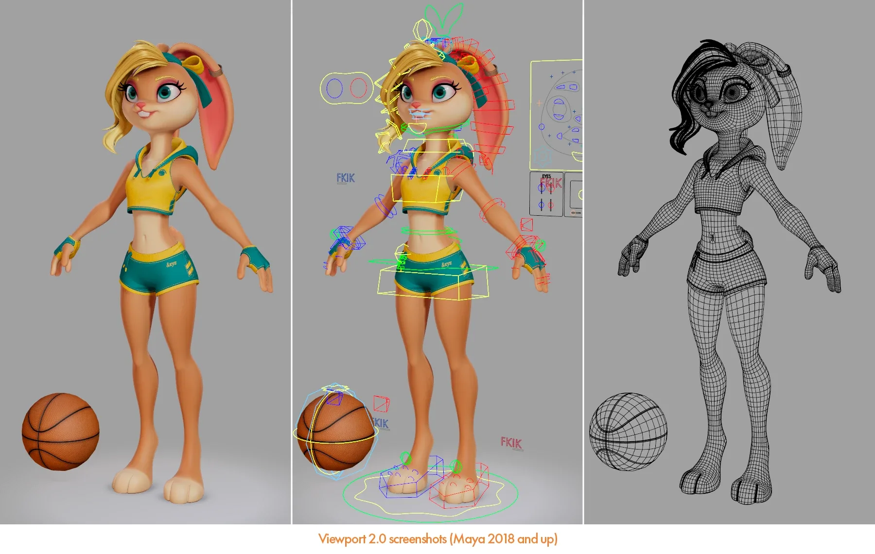 BasketBall Bunny - Model & Rig