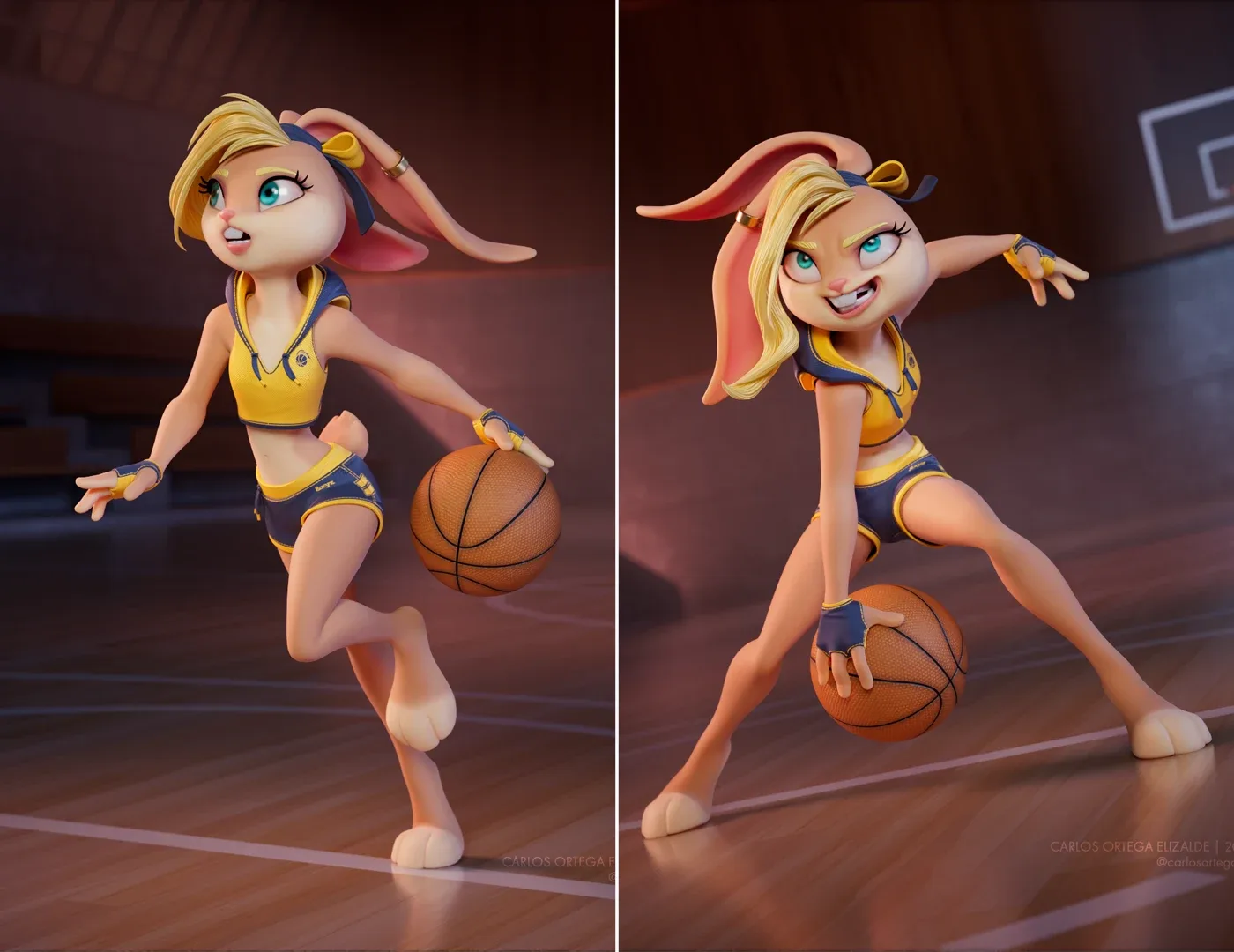 BasketBall Bunny - Model & Rig