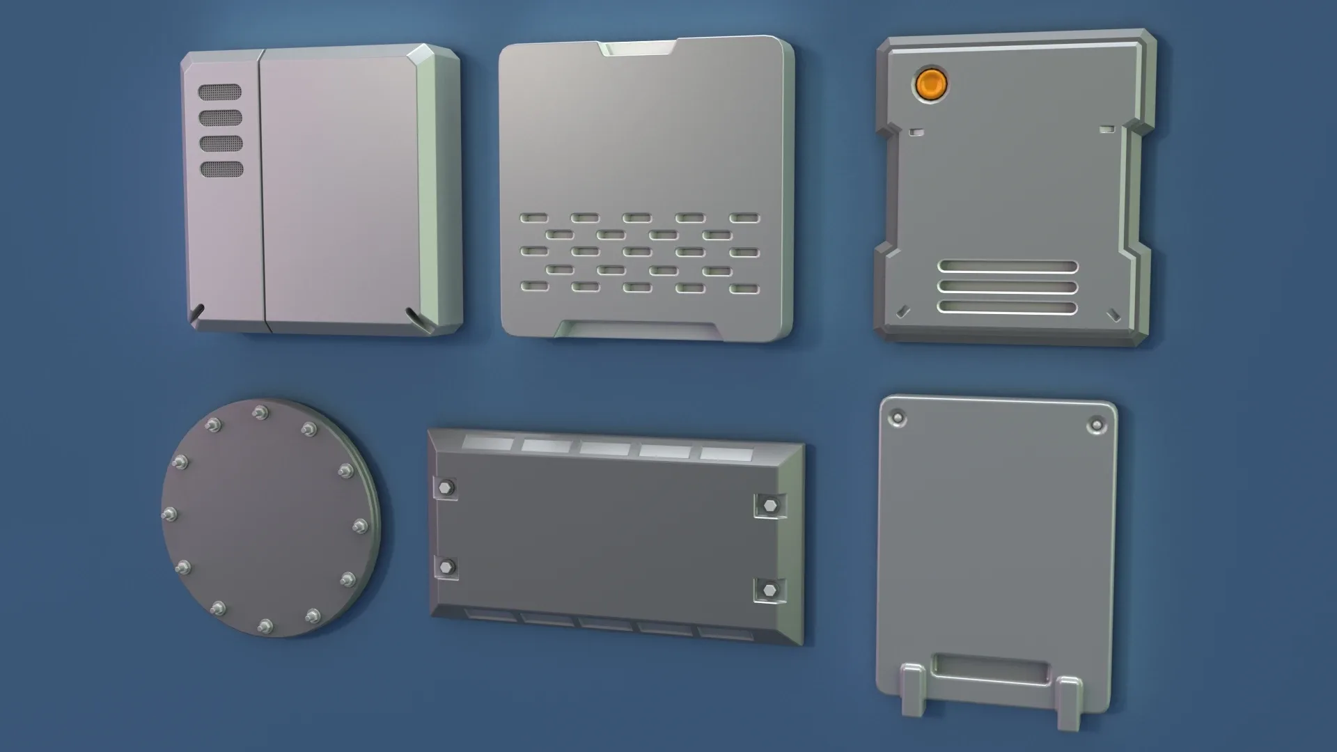 Industrial Kitbash - 8 - 55 pieces