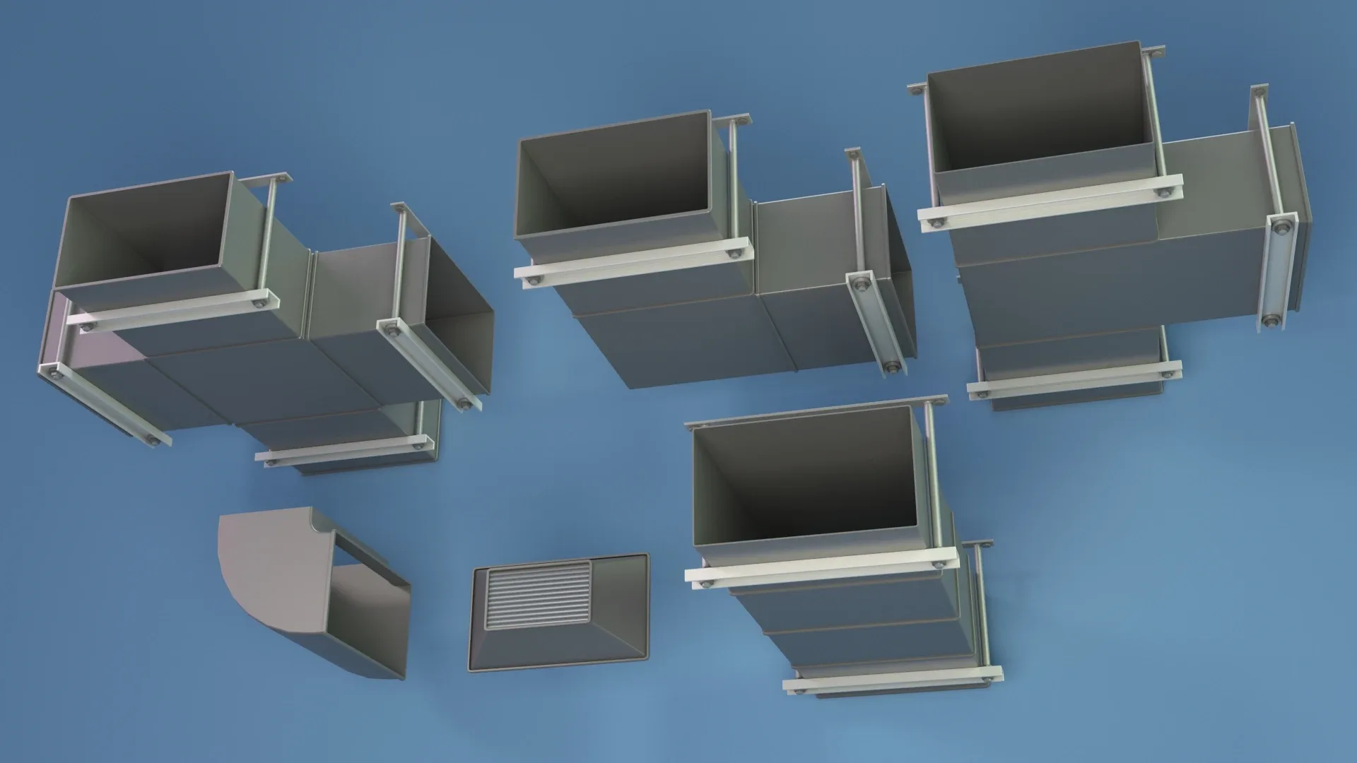 Industrial Kitbash - 8 - 55 pieces