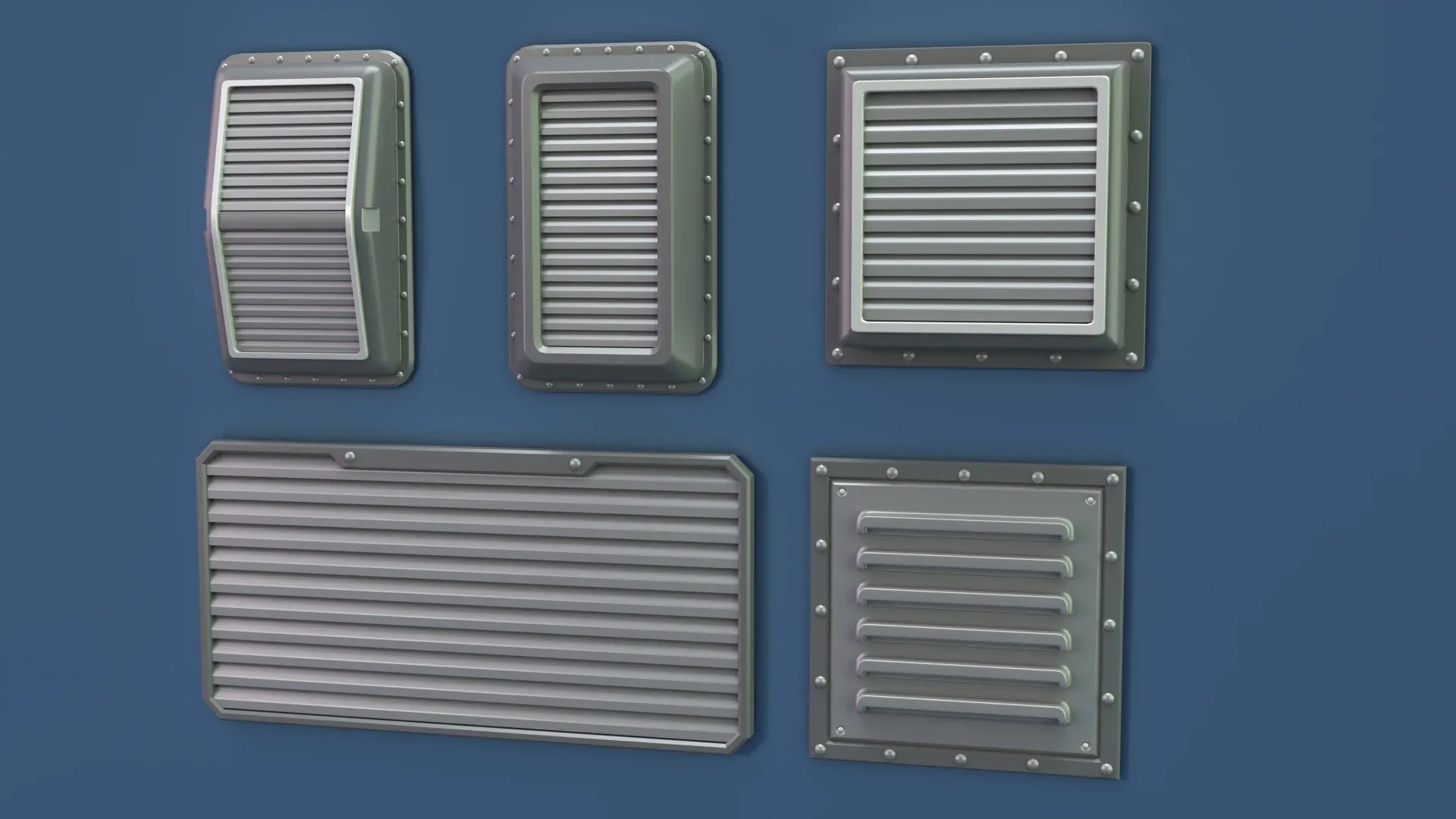 Industrial Kitbash - 8 - 55 pieces