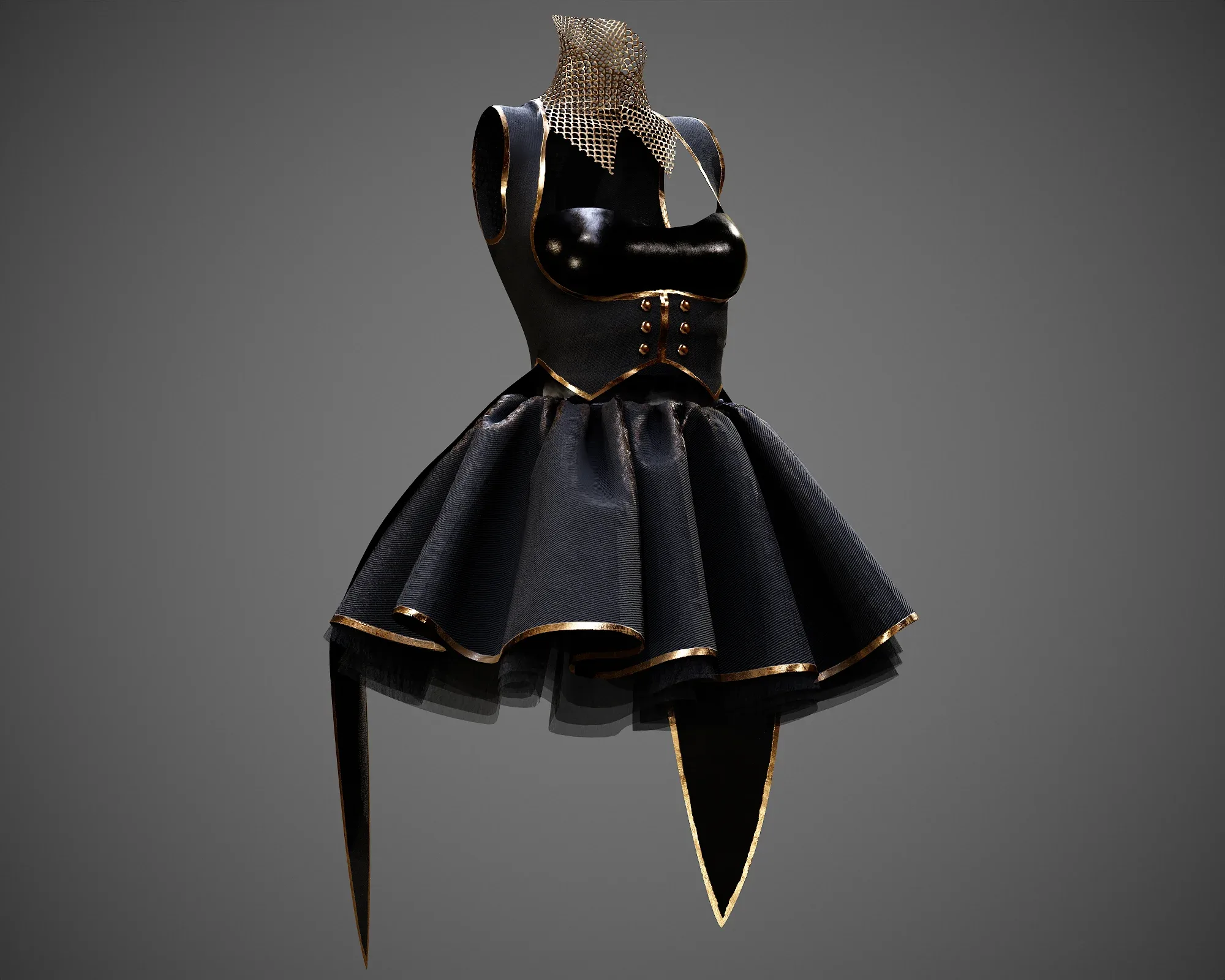 4 Dresses (low poly) vol_06:marvelous designer+obj+fbx+blender+pbr textures