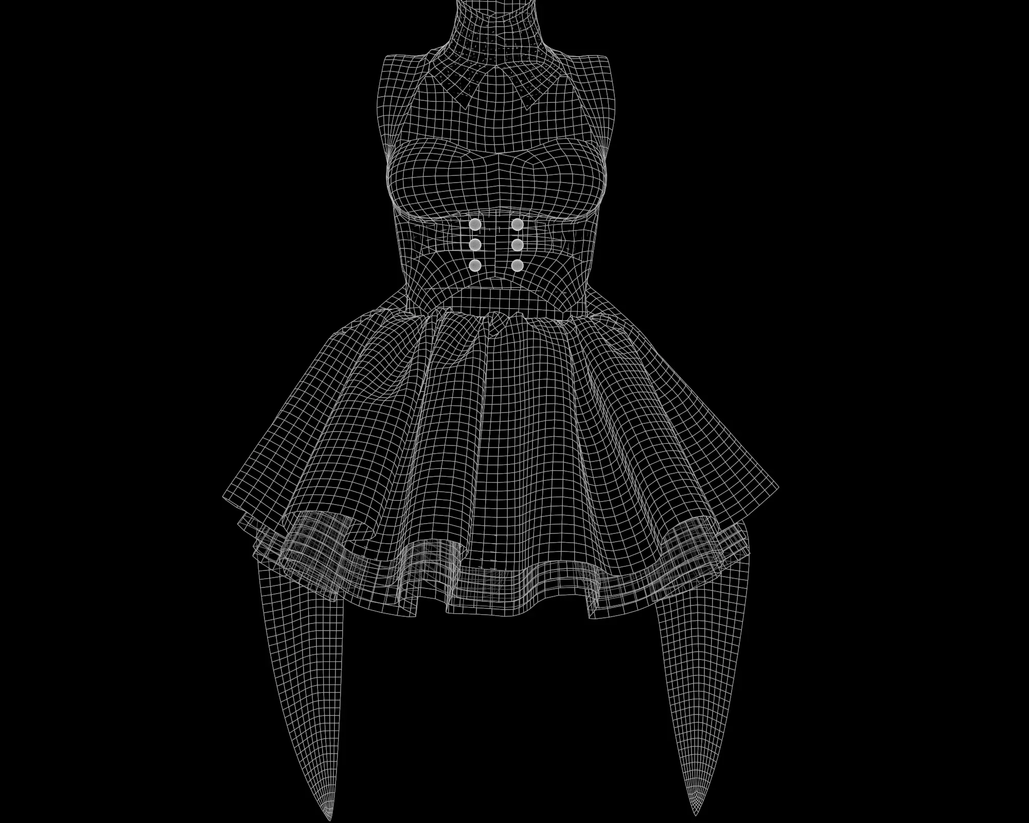 4 Dresses (low poly) vol_06:marvelous designer+obj+fbx+blender+pbr textures