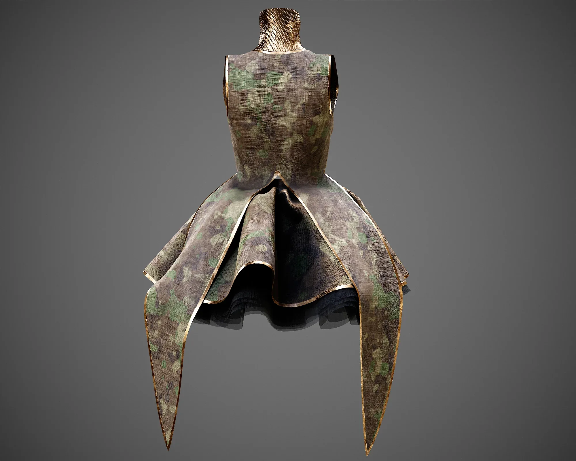 4 Dresses (low poly) vol_06:marvelous designer+obj+fbx+blender+pbr textures