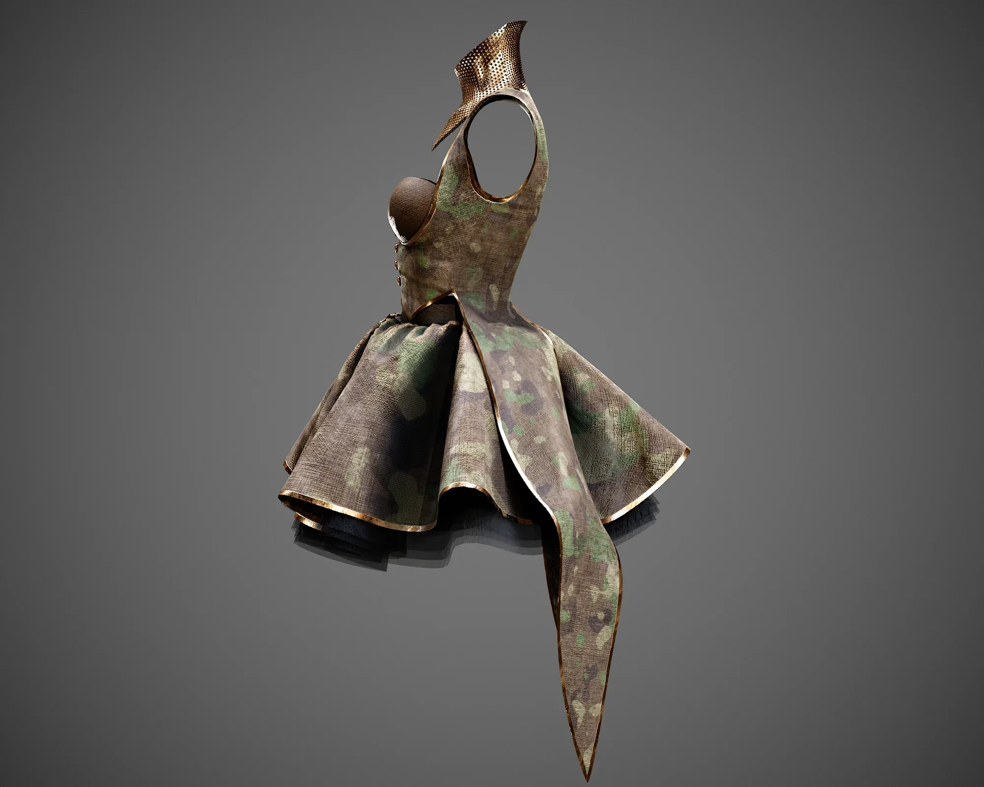 4 Dresses (low poly) vol_06:marvelous designer+obj+fbx+blender+pbr textures