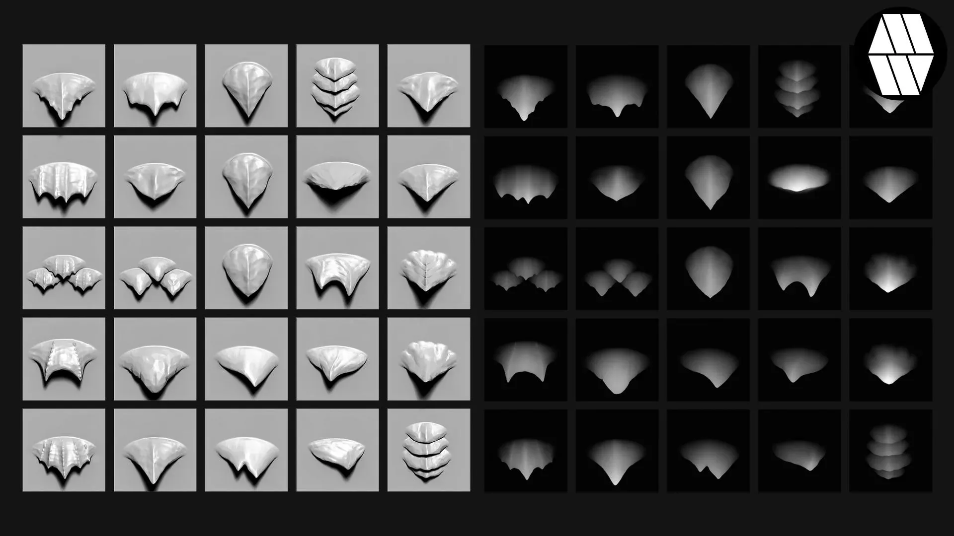 50 DRAGON SCALE VDM BRUSHES - Custom made Brushes to use in ZBrush