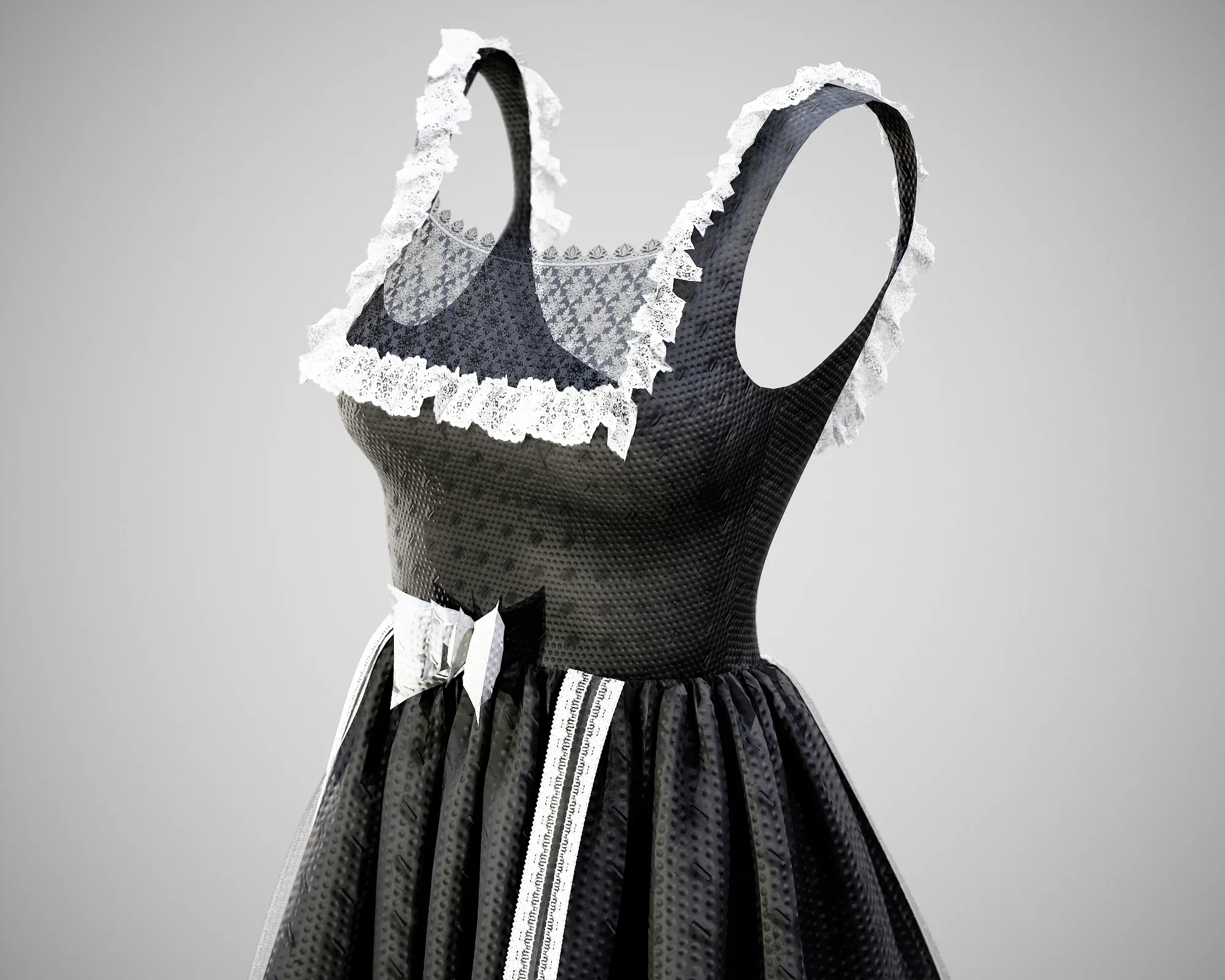 4 Dresses (low poly) vol_08:marvelous designer+obj+fbx+blender+pbr textures