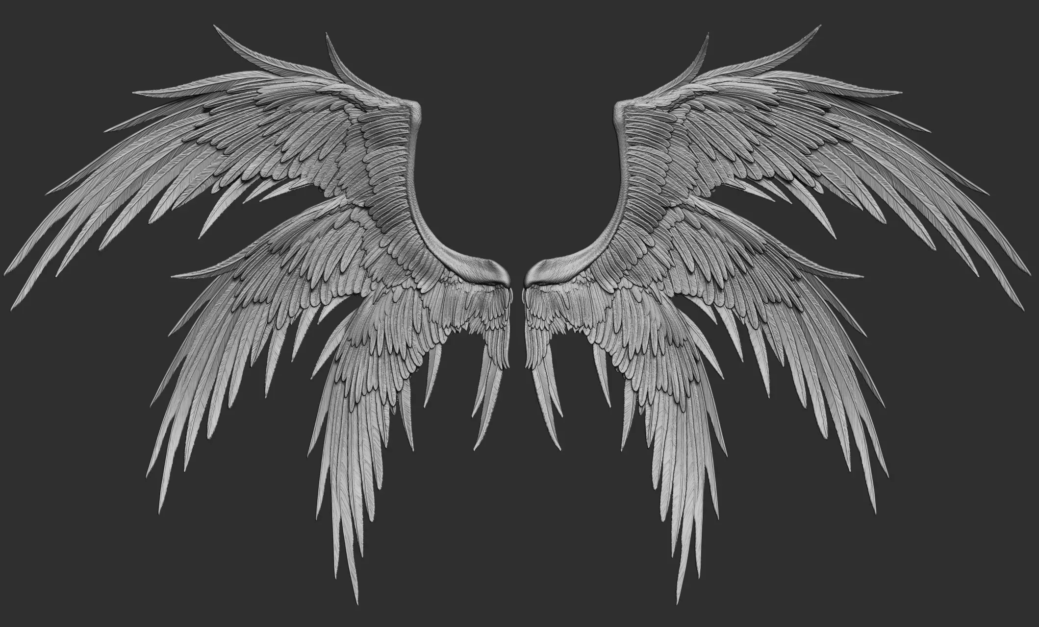 Pack of 10 High-Poly Wings 03