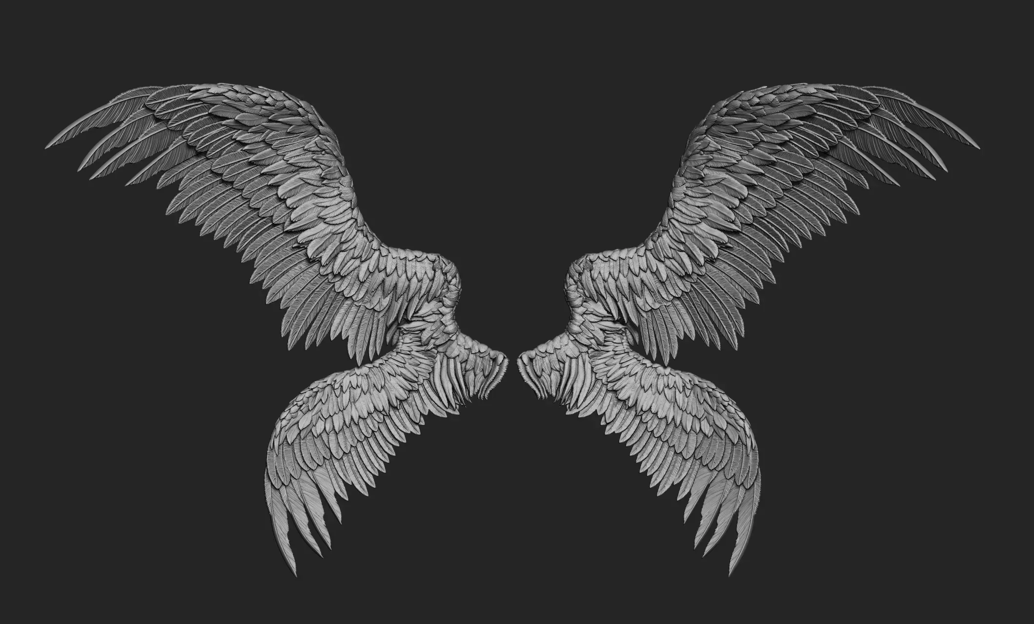 Pack of 10 High-Poly Wings 03