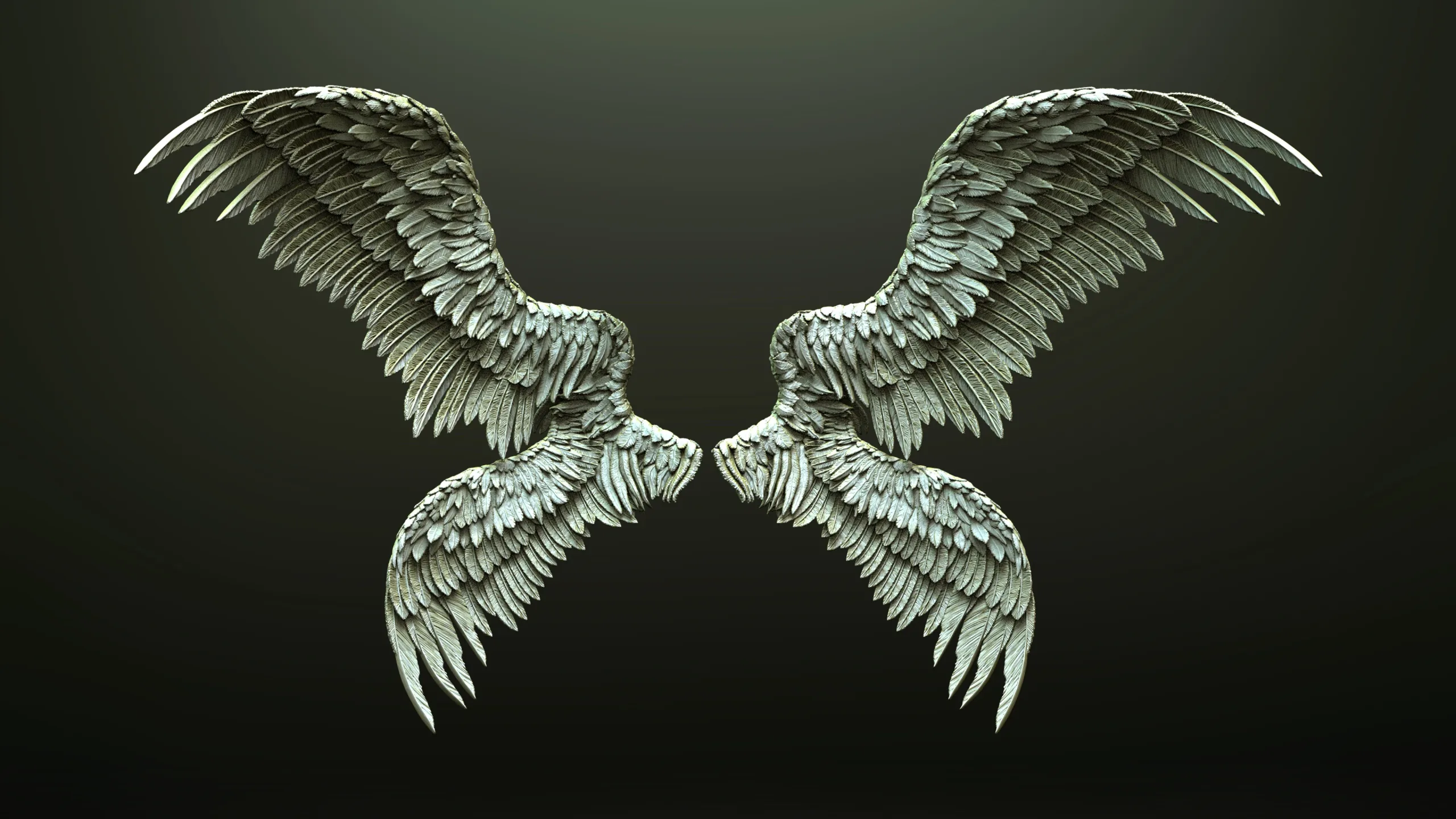 Pack of 10 High-Poly Wings 03