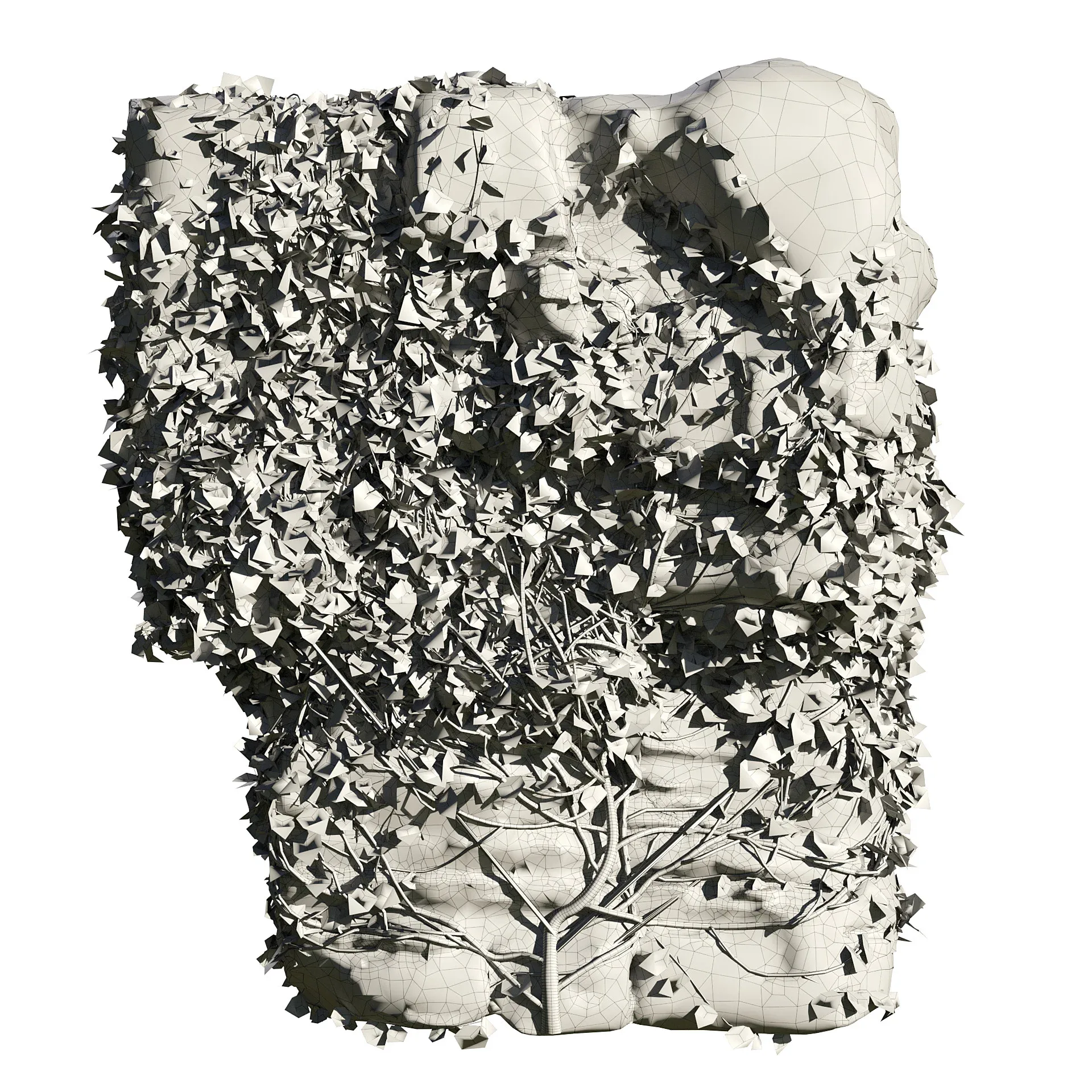 Rock with Ivy 3D Model