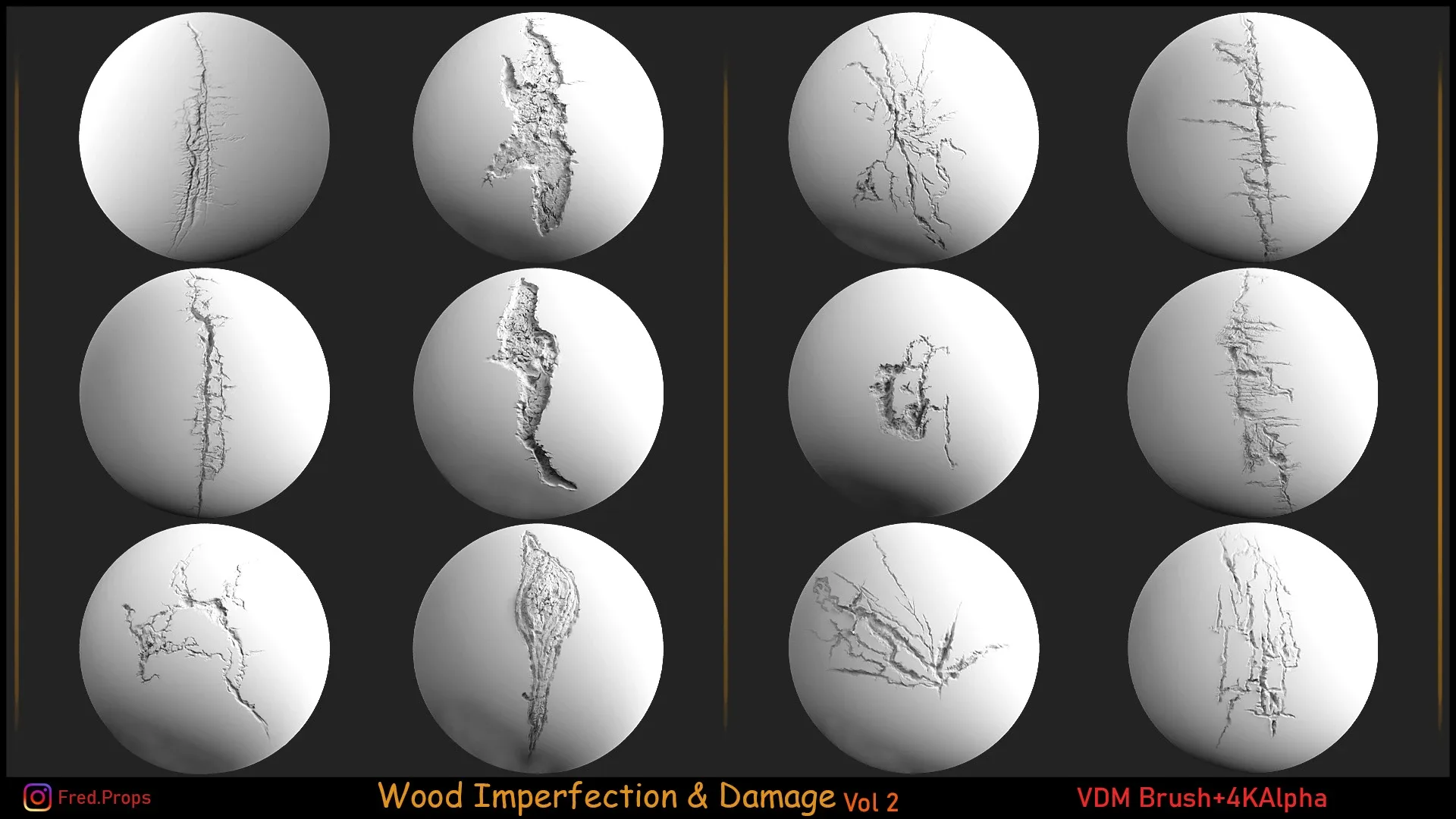 50 VDM+4kAlpha Damaged Wood-Imperfections Vol 2