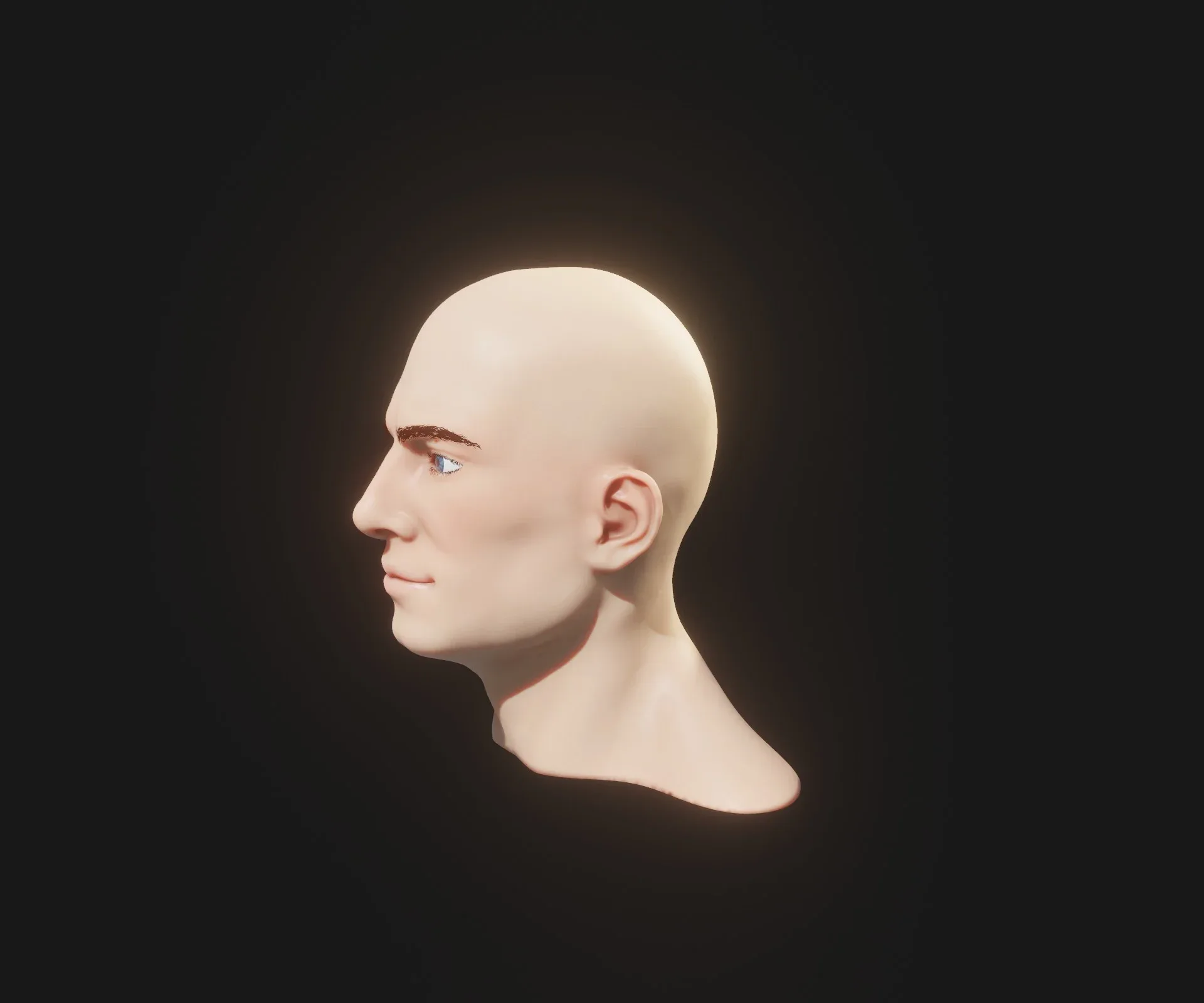 Realistic Male and Female Head 3D Model Animated with Facial Expressions