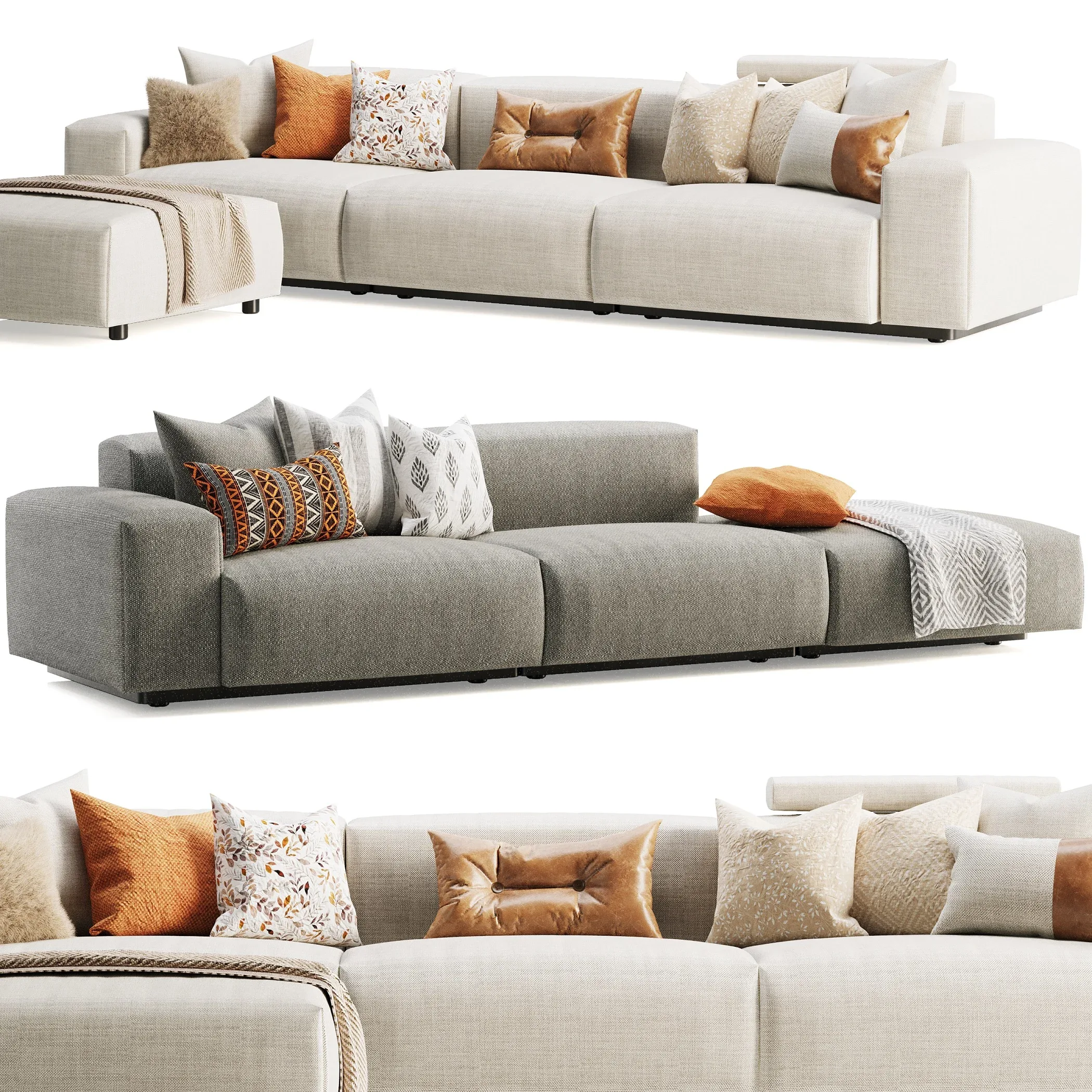 Vitra Soft Modular Sofa Three-Seater