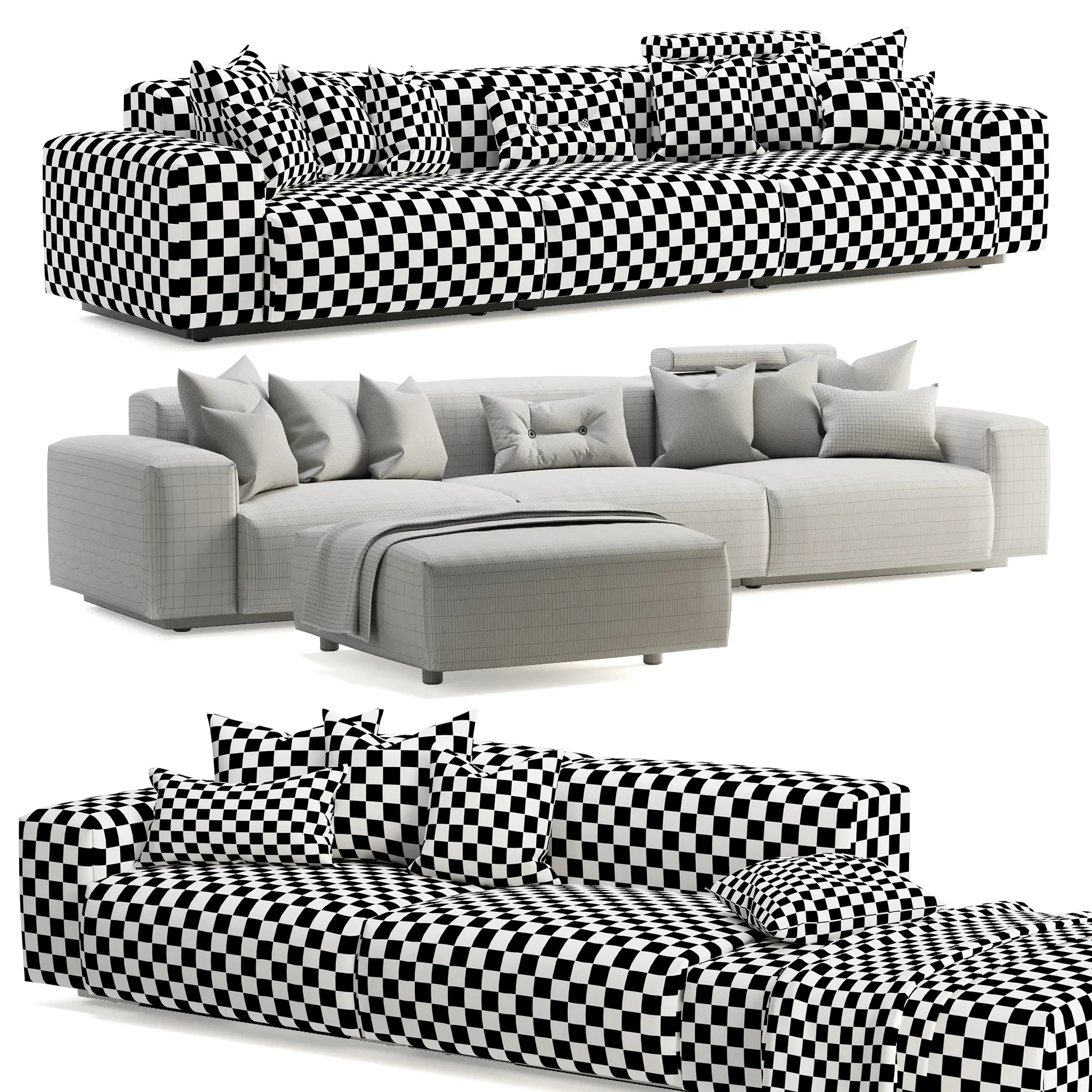 Vitra Soft Modular Sofa Three-Seater