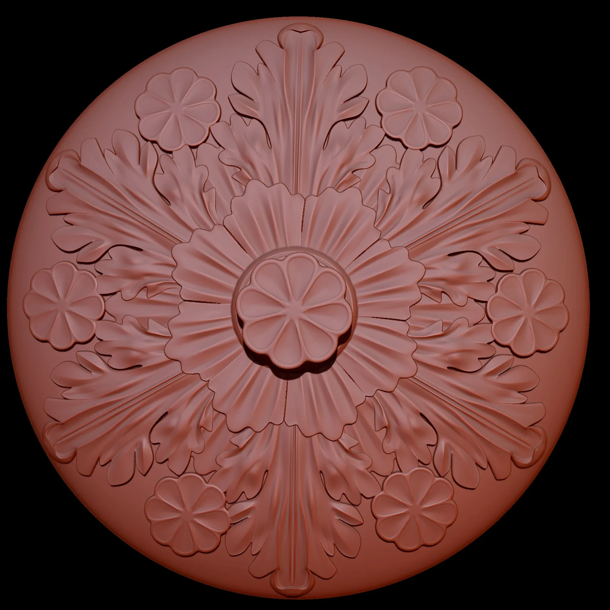 8 Ornament Circular 3Dmodel Brush alpha