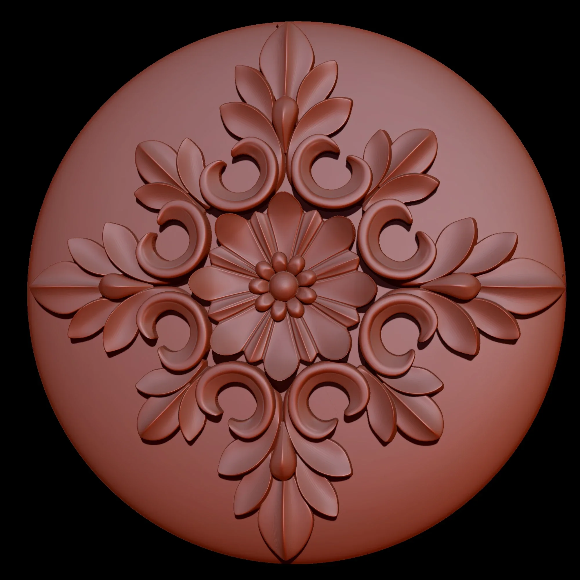 8 Ornament Circular 3Dmodel Brush alpha