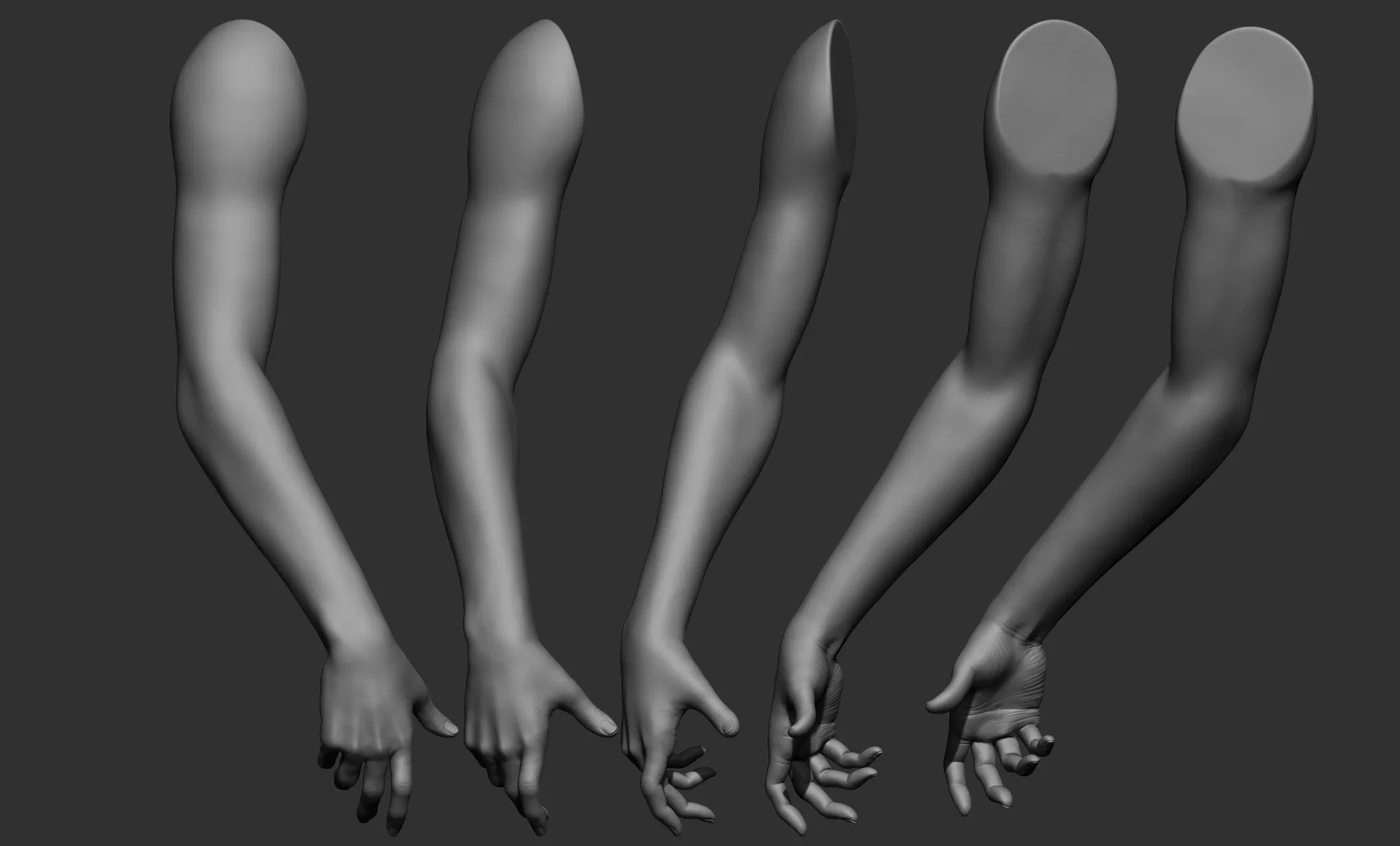 Pack of 16 female arm poses