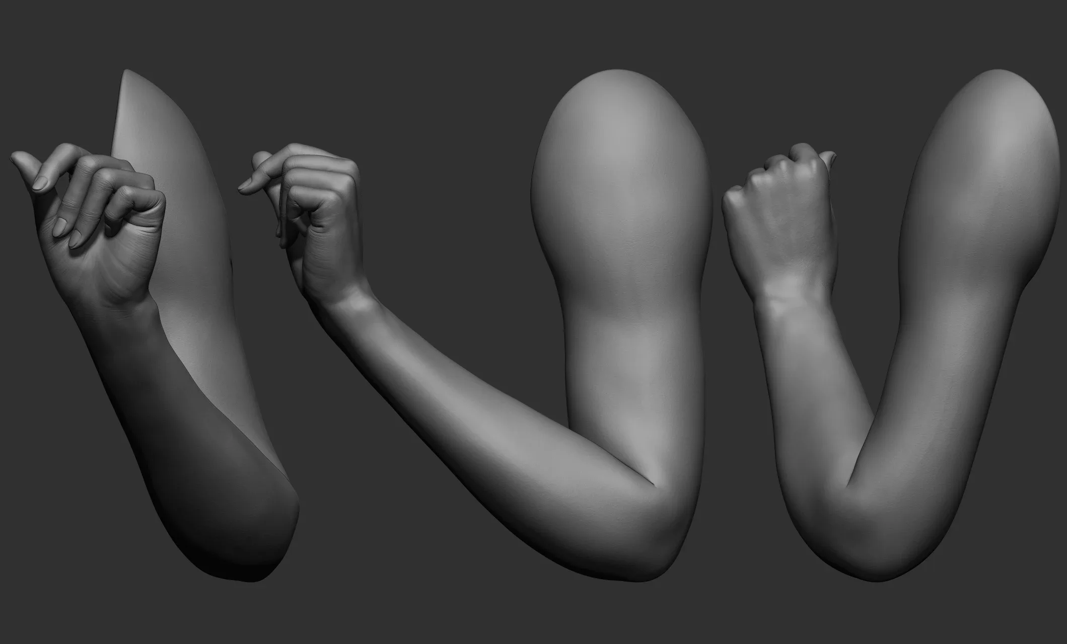 Pack of 16 female arm poses