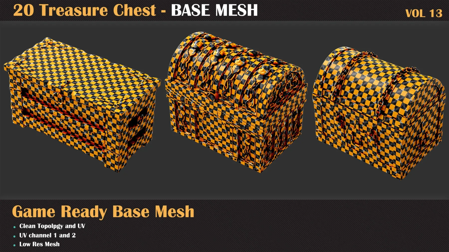 20 Treasure Chest BASE MESH - VOL 13