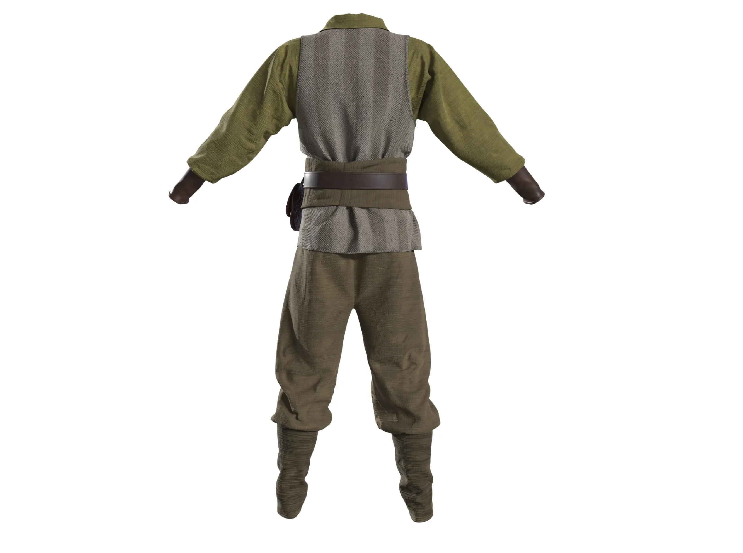 3D Medieval man clothes