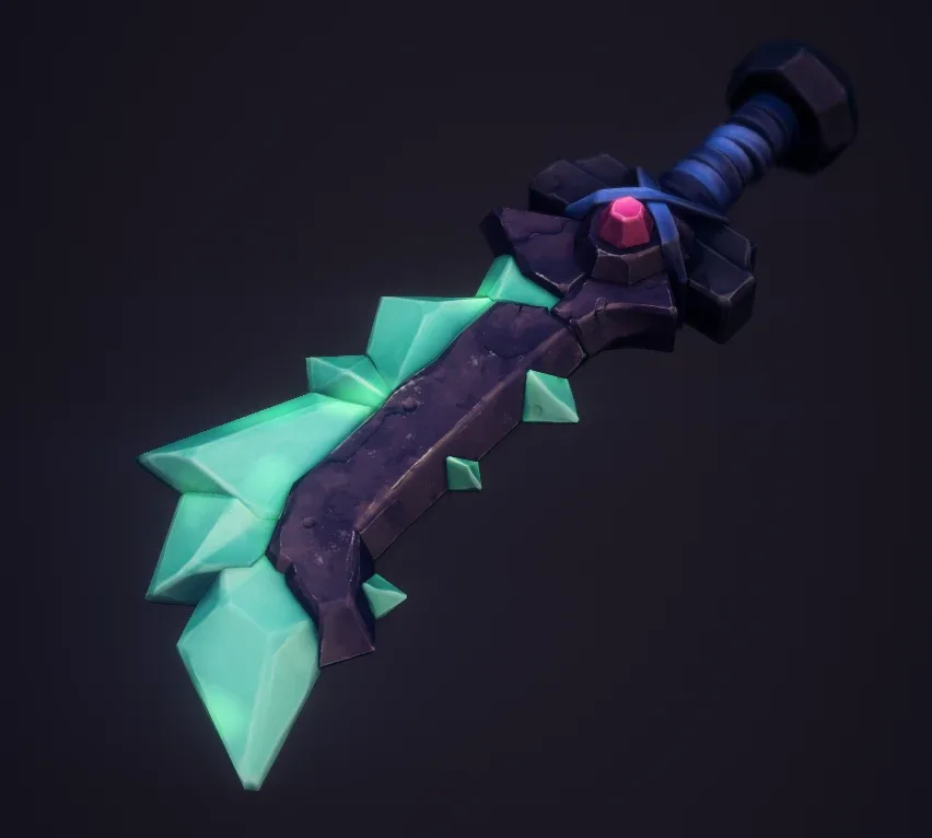 GAME 3D MODEL - STYLIZED DAGGER