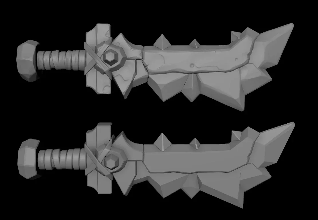 GAME 3D MODEL - STYLIZED DAGGER