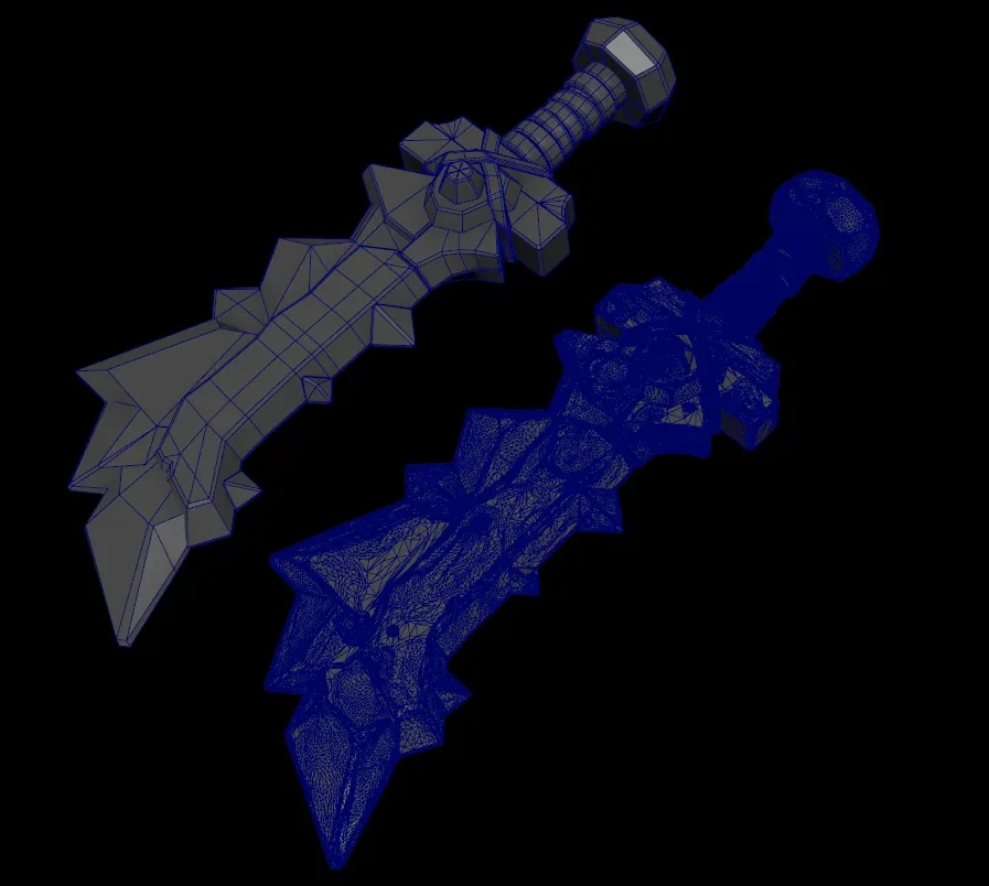 GAME 3D MODEL - STYLIZED DAGGER