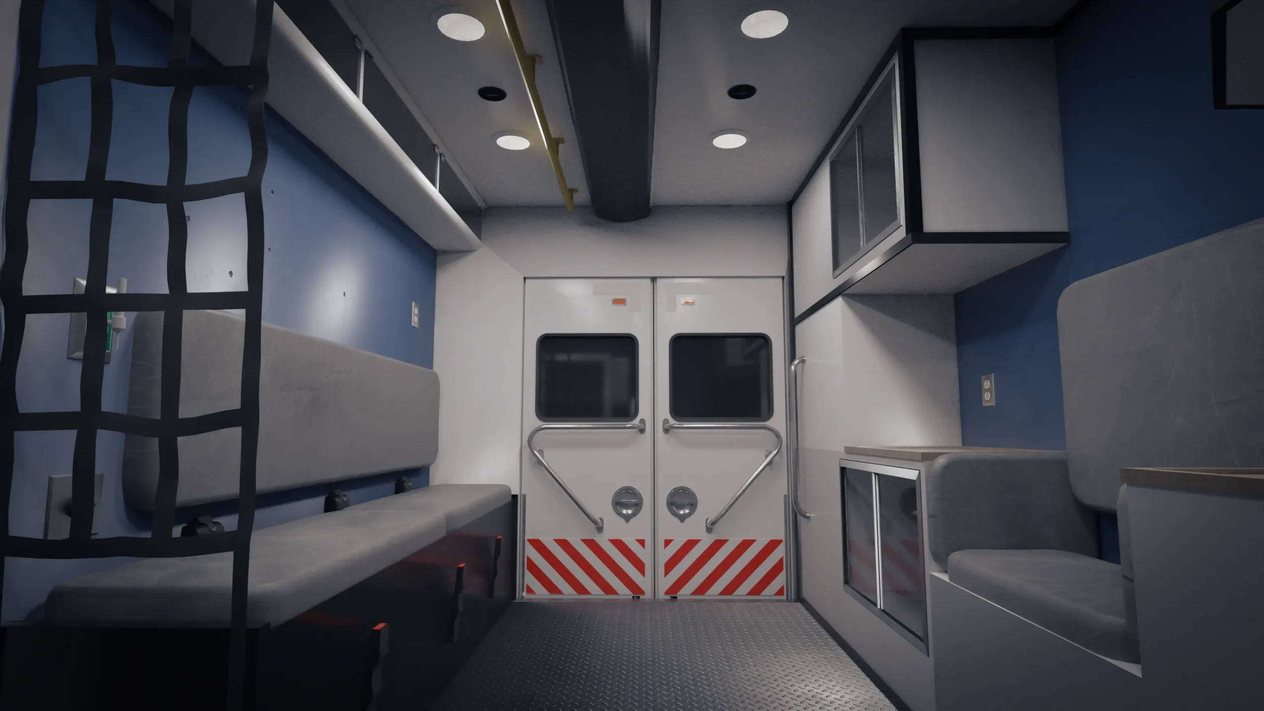 Ambulance 3D Model (with Interior) For Games & Cinematics