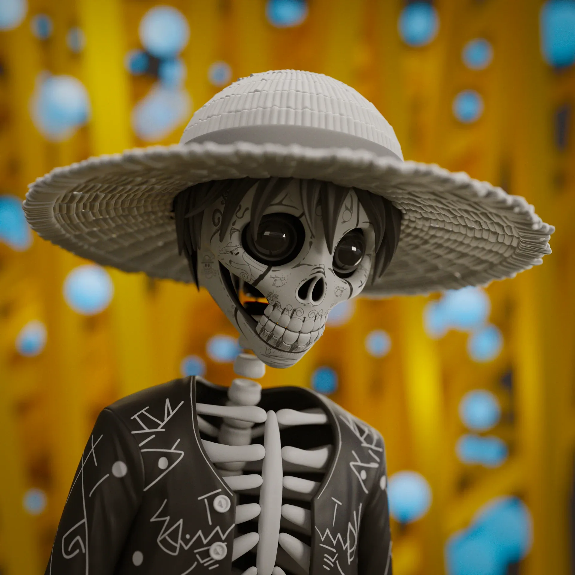 Skeleton Luffy - Character Creation for Beginners in Blender