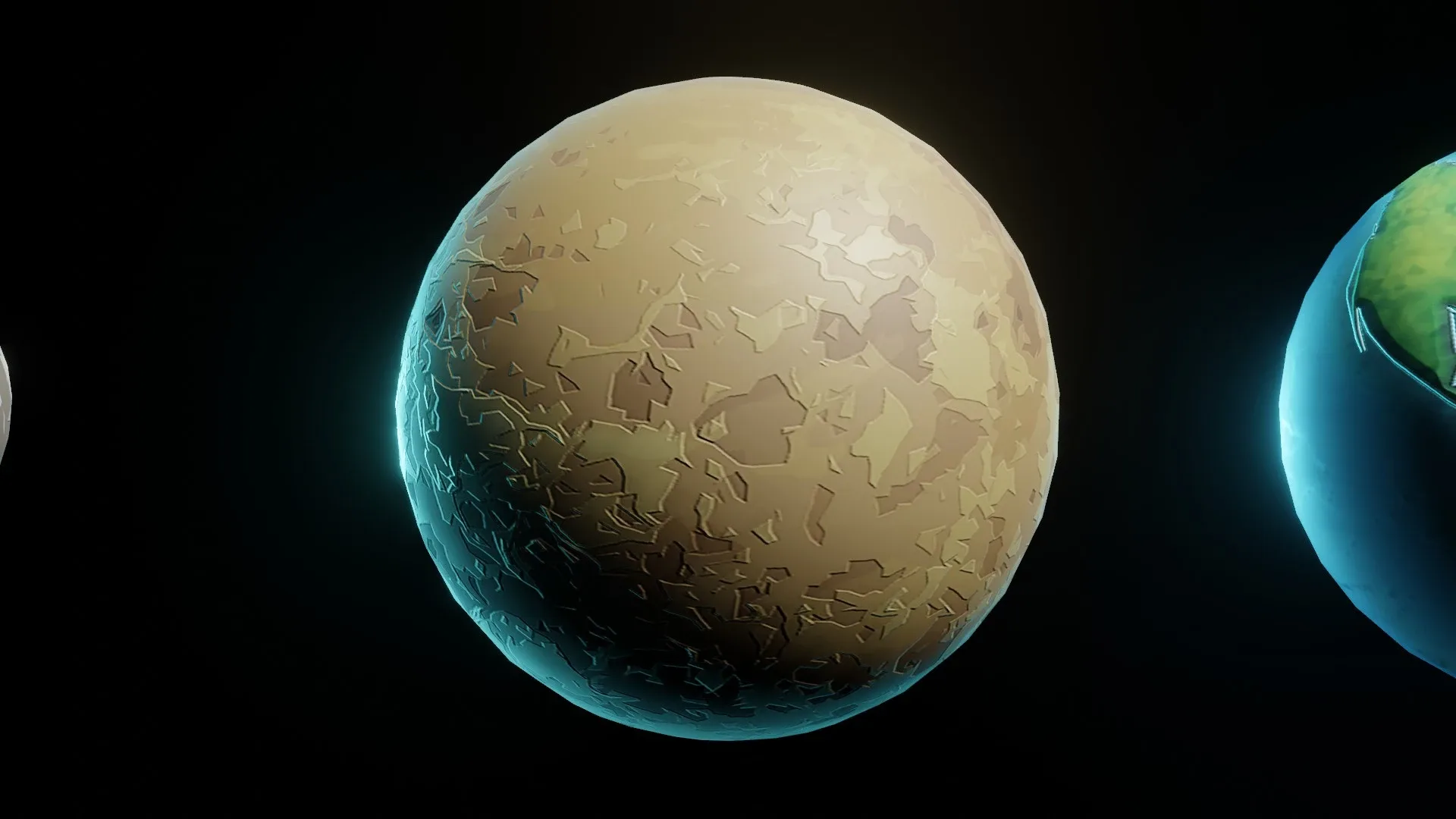 Stylized Solar System 3D Model 2k/4k/8k Textures