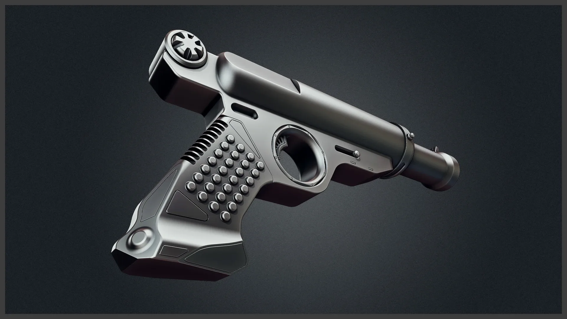 3D Gun Kitbash OBJ+BLENDFILES