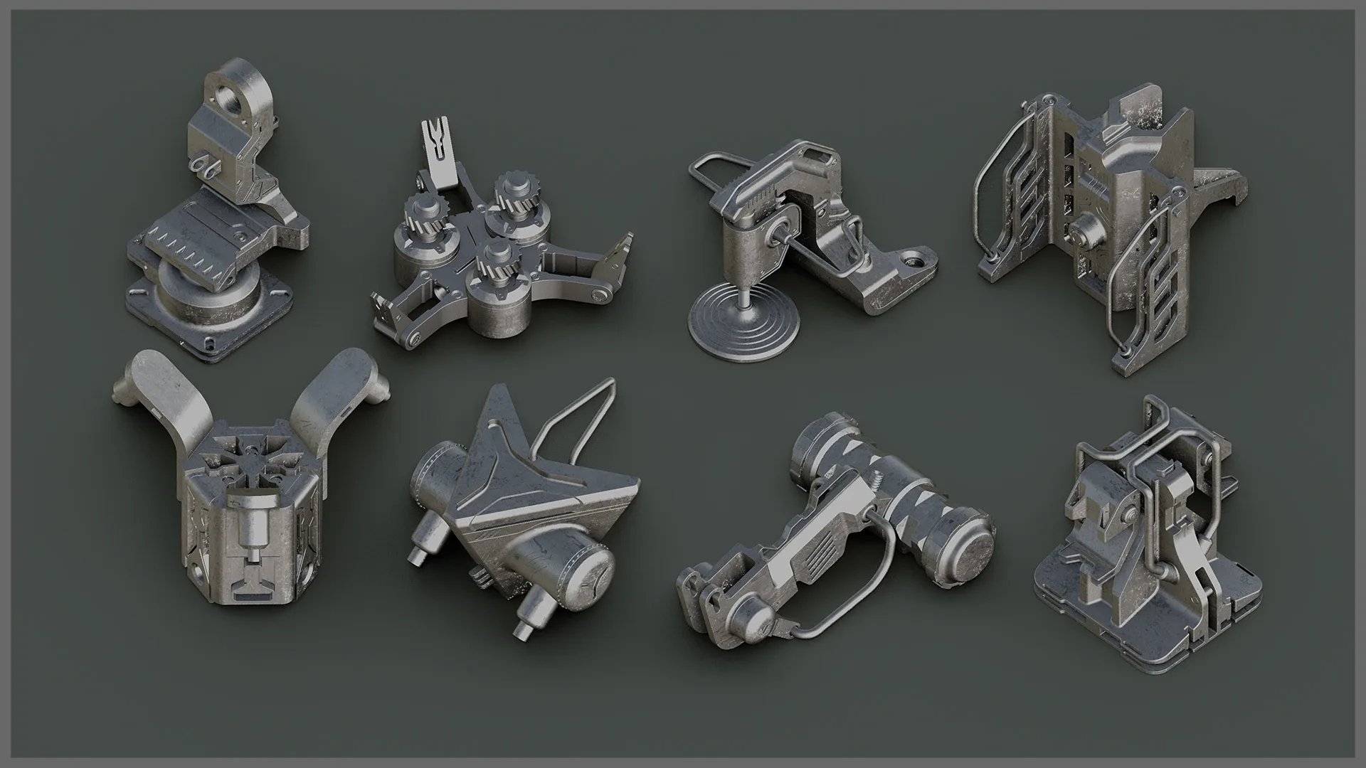 Sci-Fi Hard Surface KITBASH 35 DETAILS