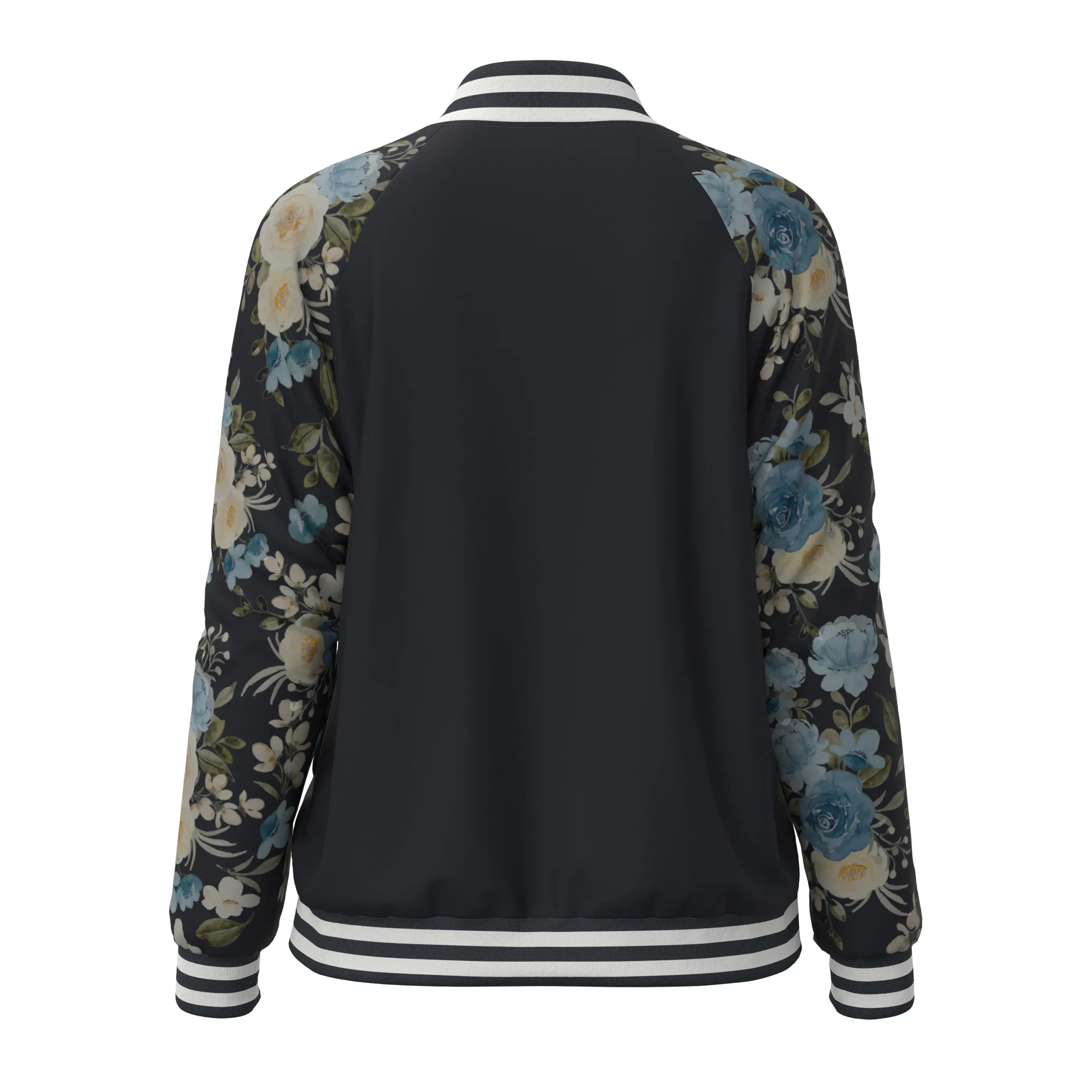 Women's Raglan Sleeves Bomber Jacket, marvelous designer,clo3d