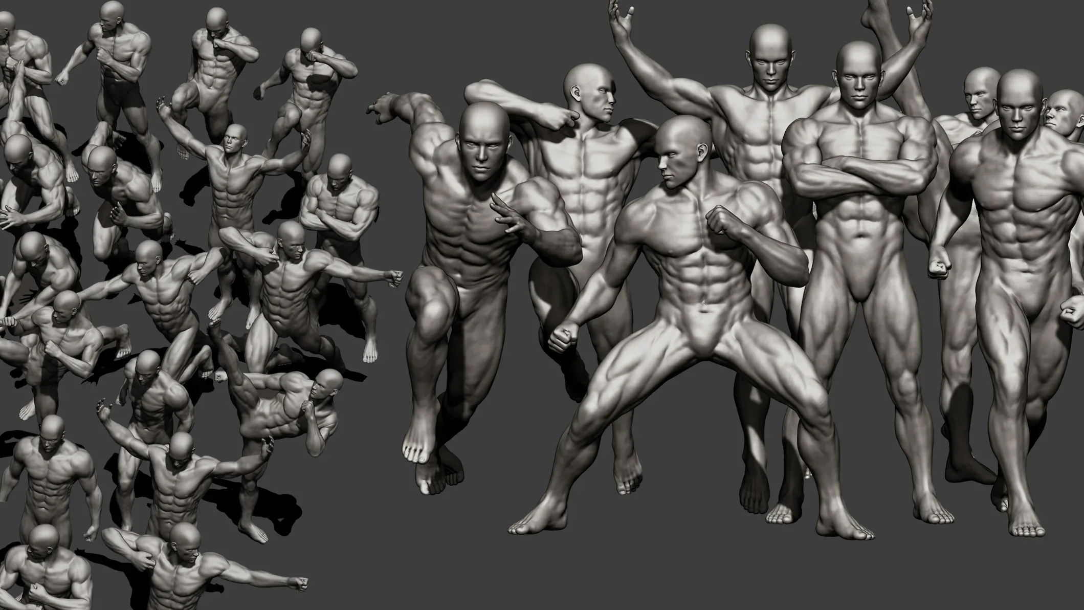 20 Male full body poses