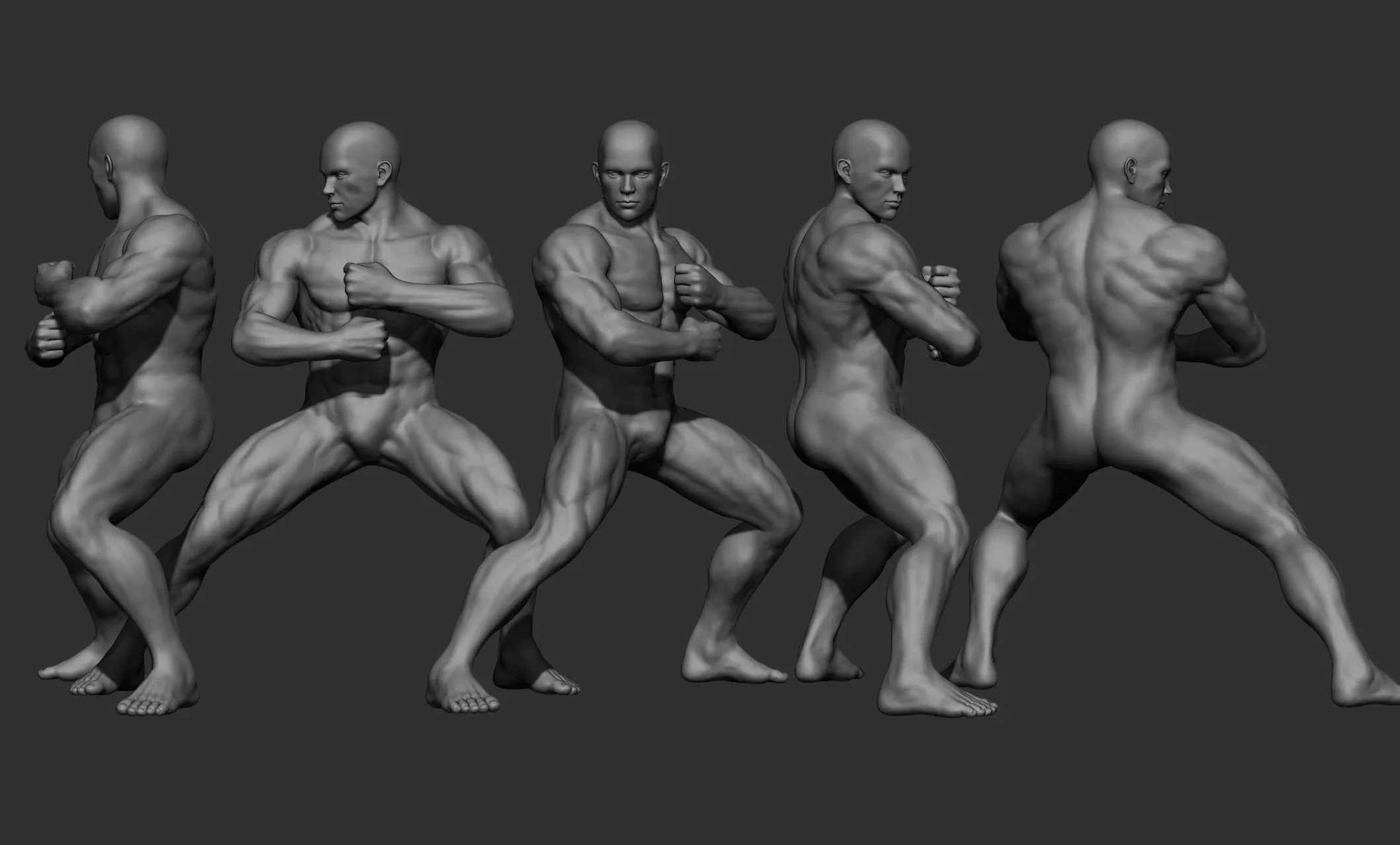 20 Male full body poses