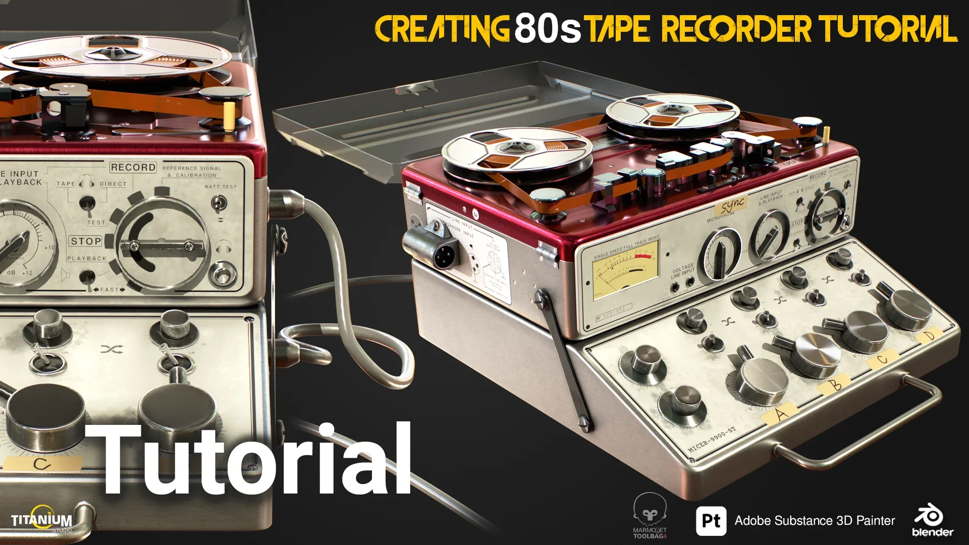 80s Tape Recorder from Start to Finish Creating Process