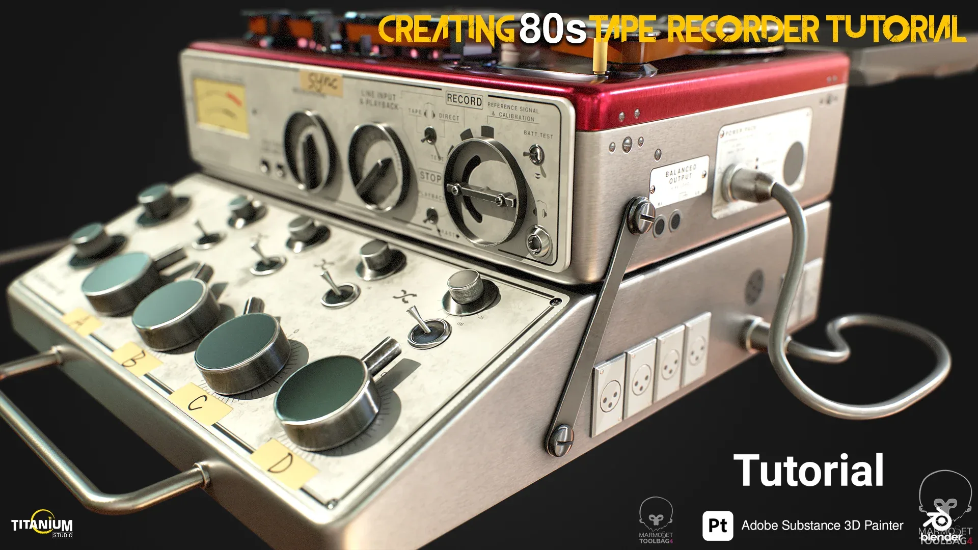 80s Tape Recorder from Start to Finish Creating Process