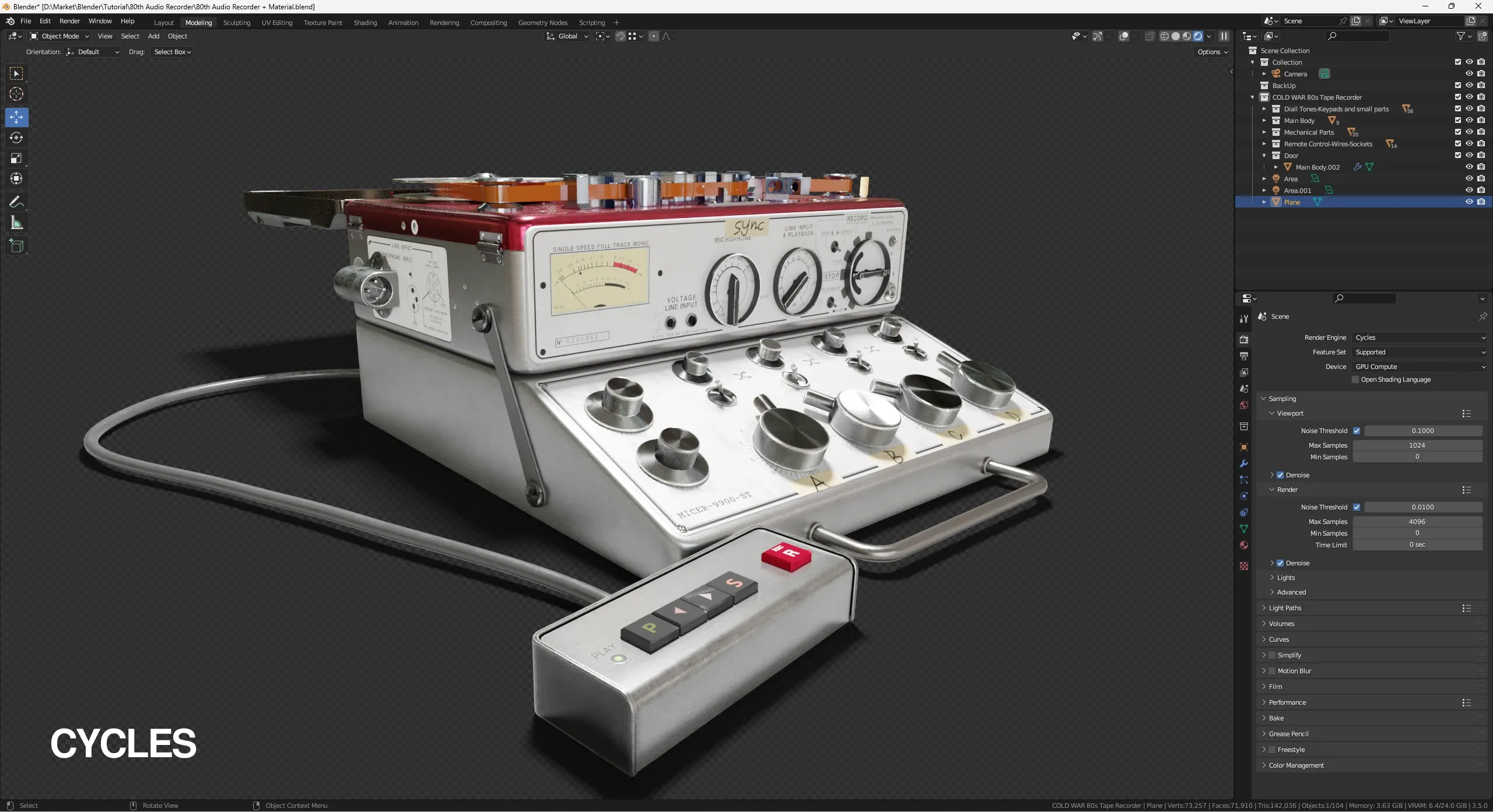 80s Tape Recorder from Start to Finish Creating Process