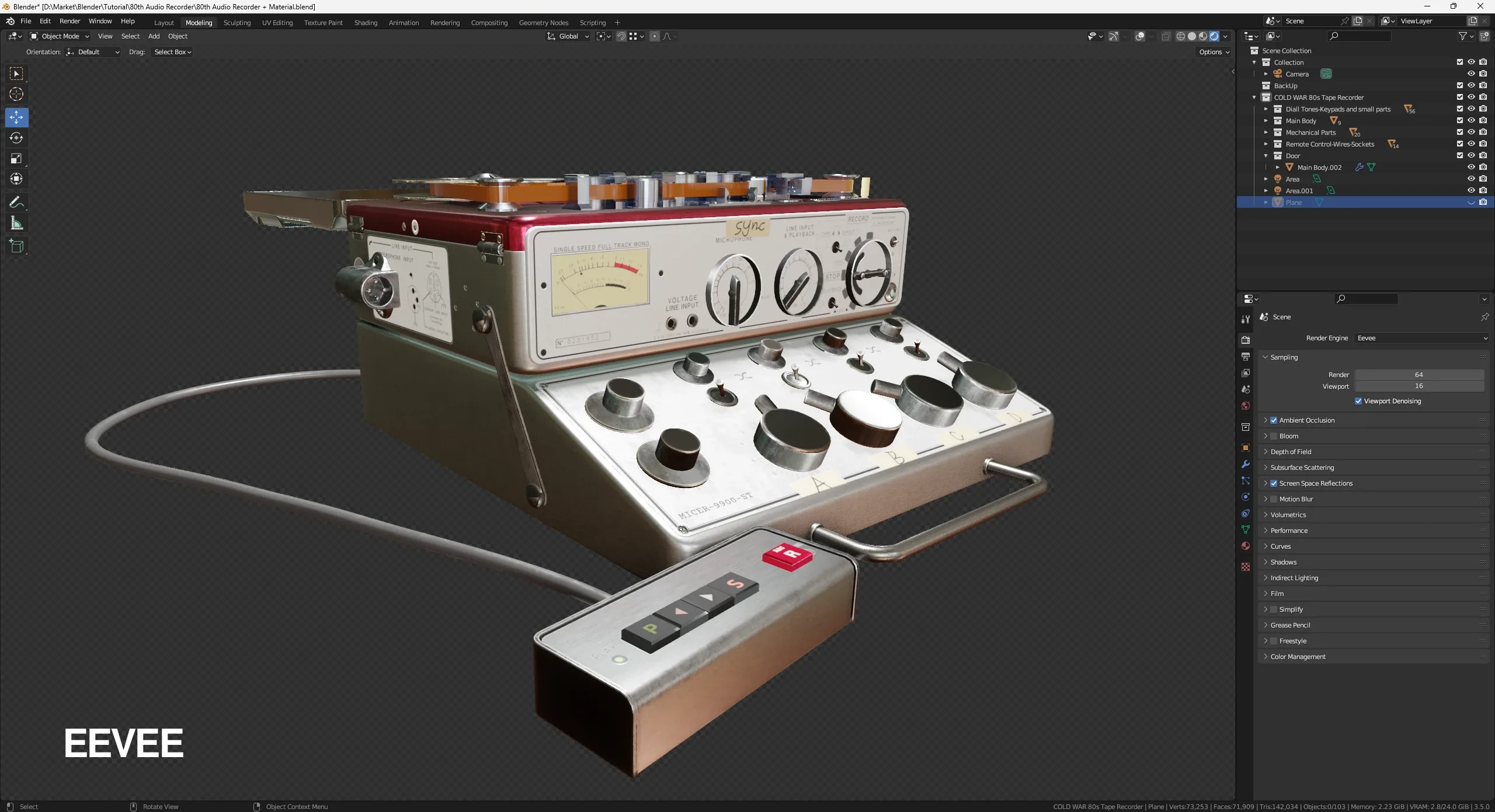 80s Tape Recorder from Start to Finish Creating Process