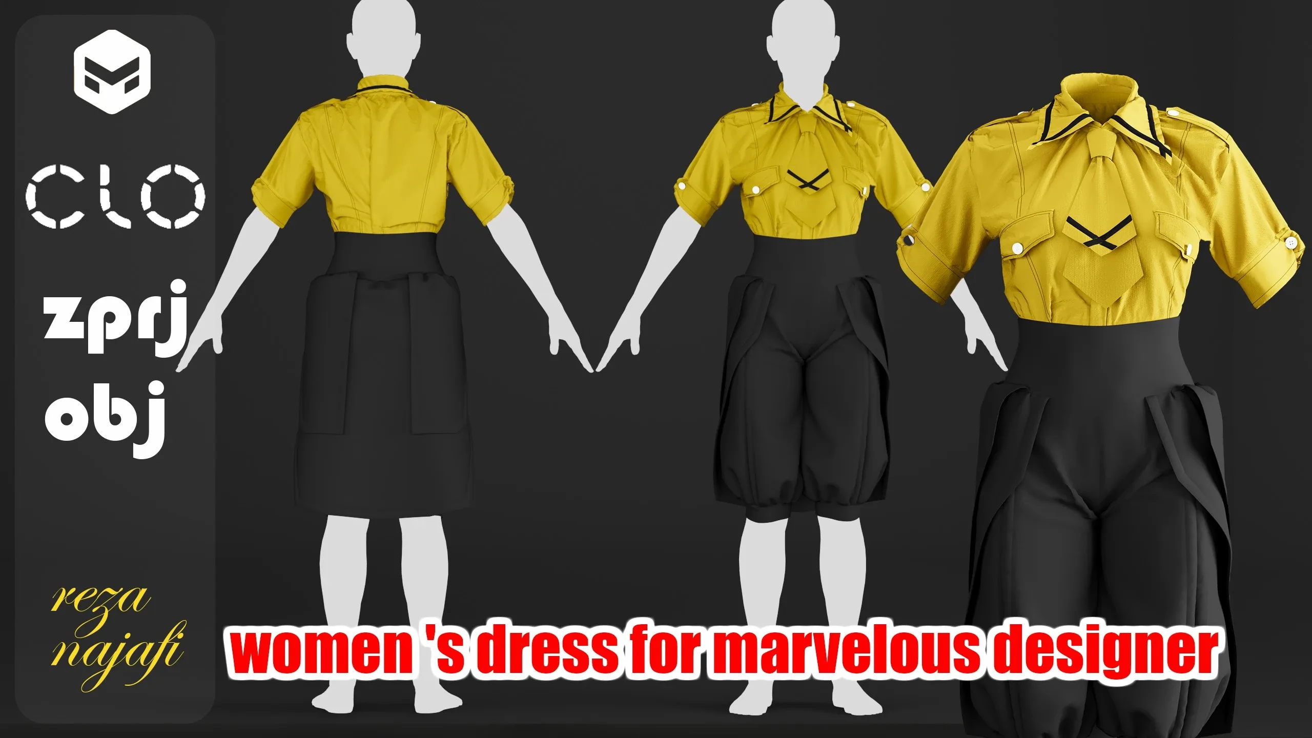 women 's dress for marvelous designer