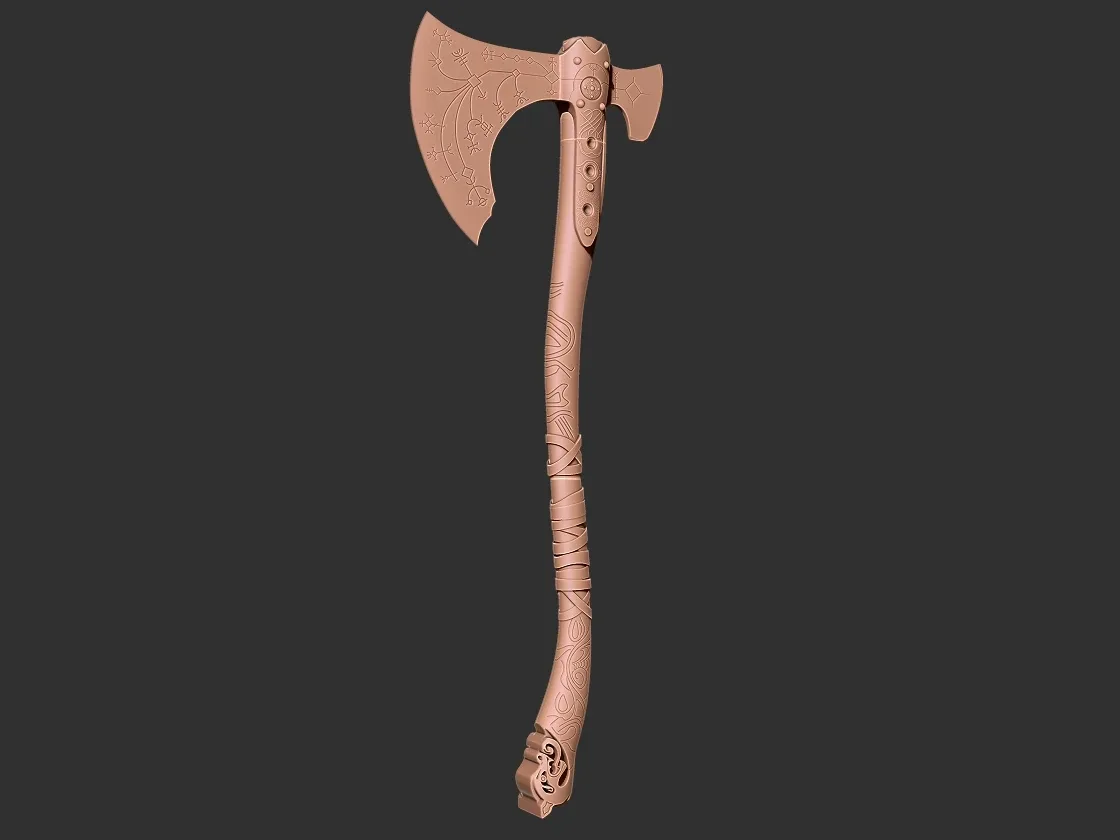 Leviathan Axe God of War 3D print model