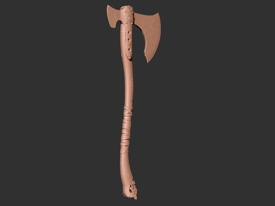 Leviathan Axe God of War 3D print model